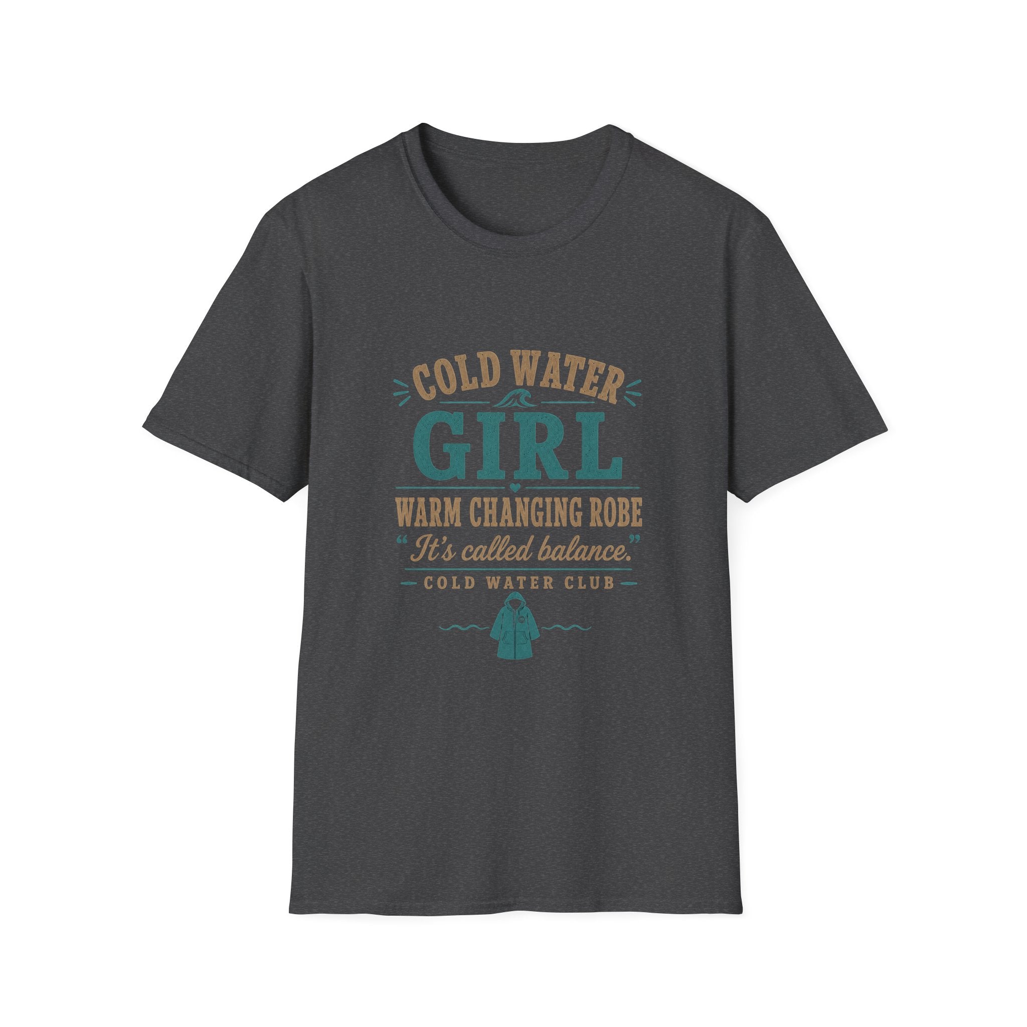 Cold water girl, warm changing robe surf T-Shirt