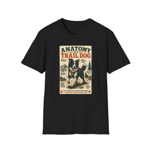 Anatomy of a Trail Dog Border Collie T-Shirt
