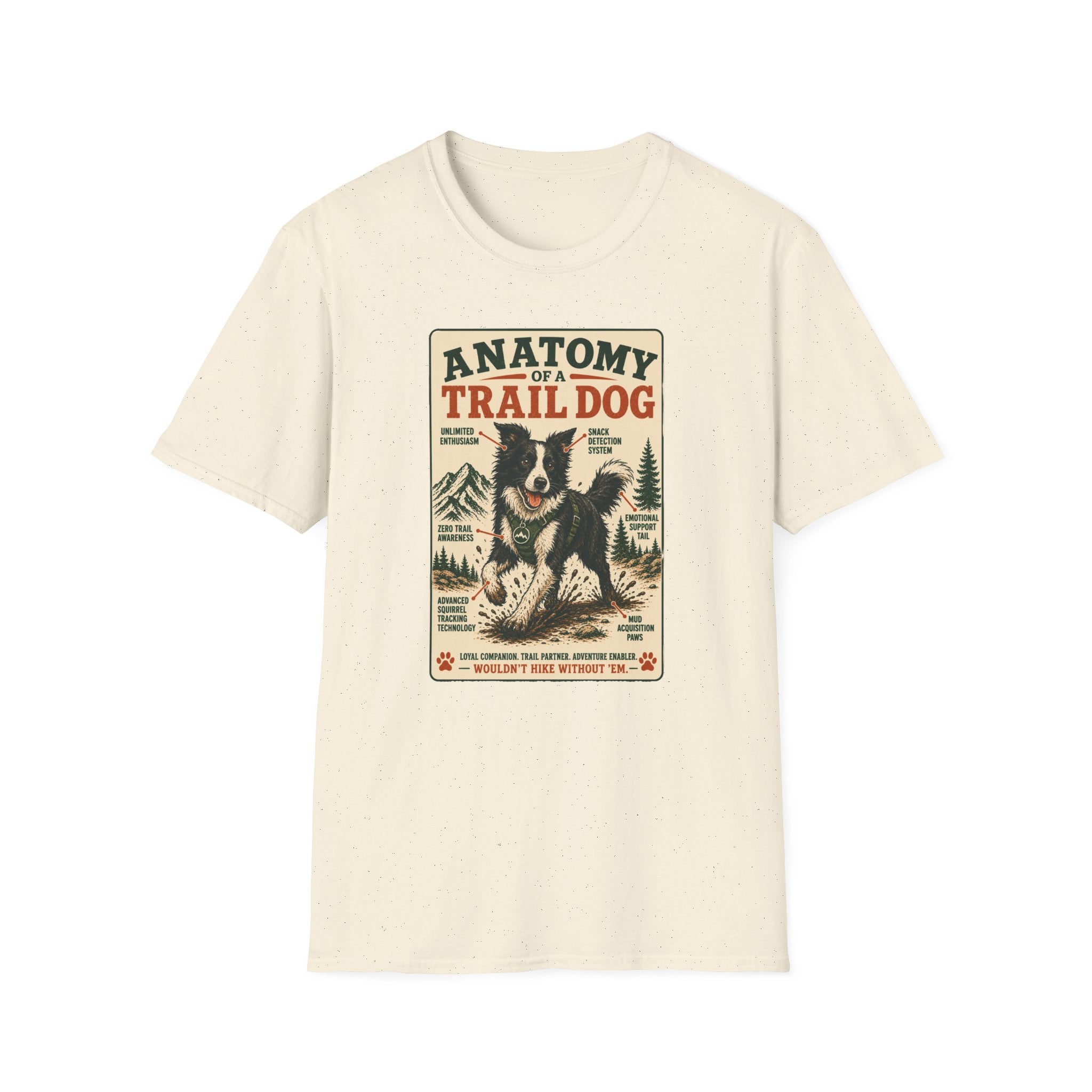 Anatomy of a Trail Dog Border Collie T-Shirt