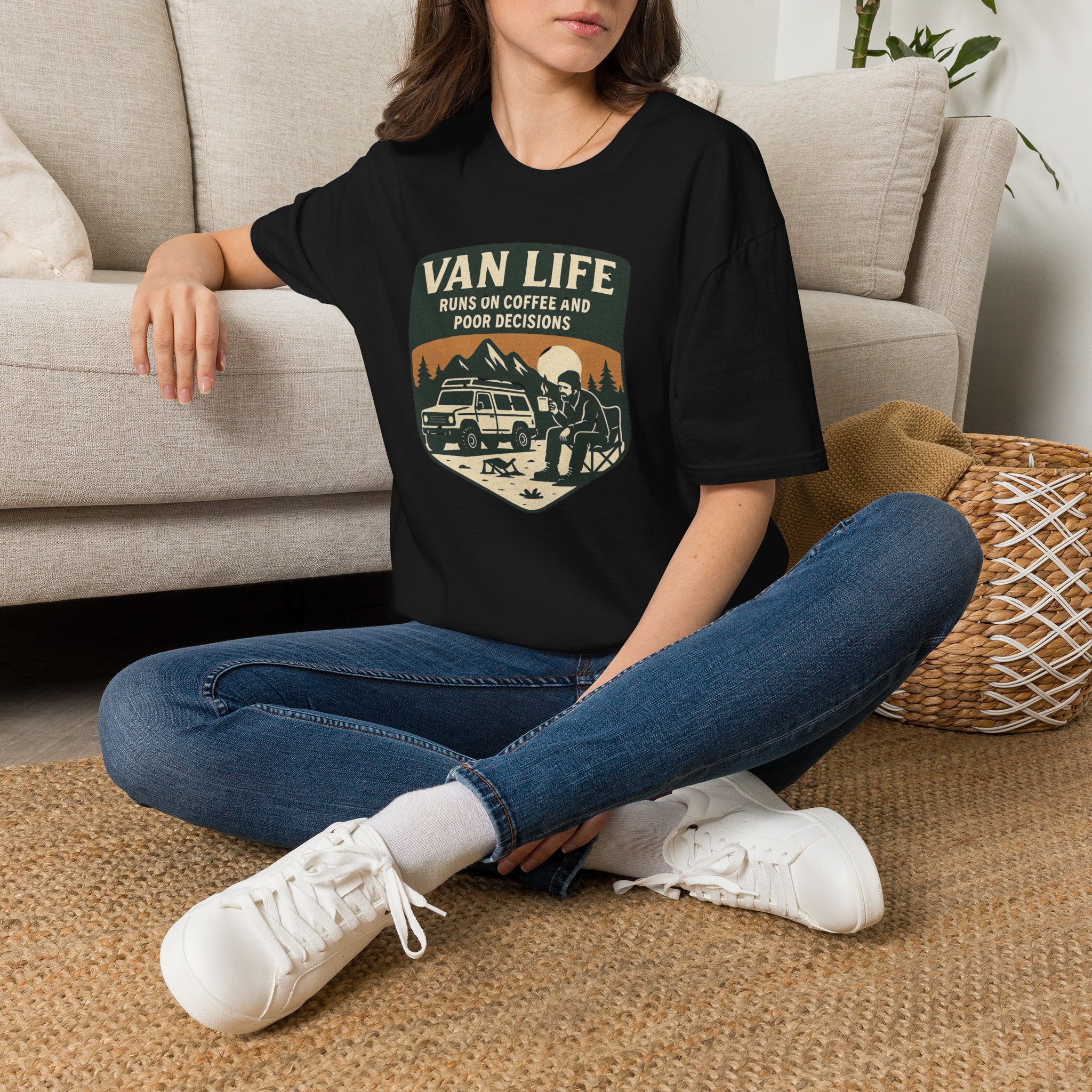 Van Life Runs on Coffee T-Shirt