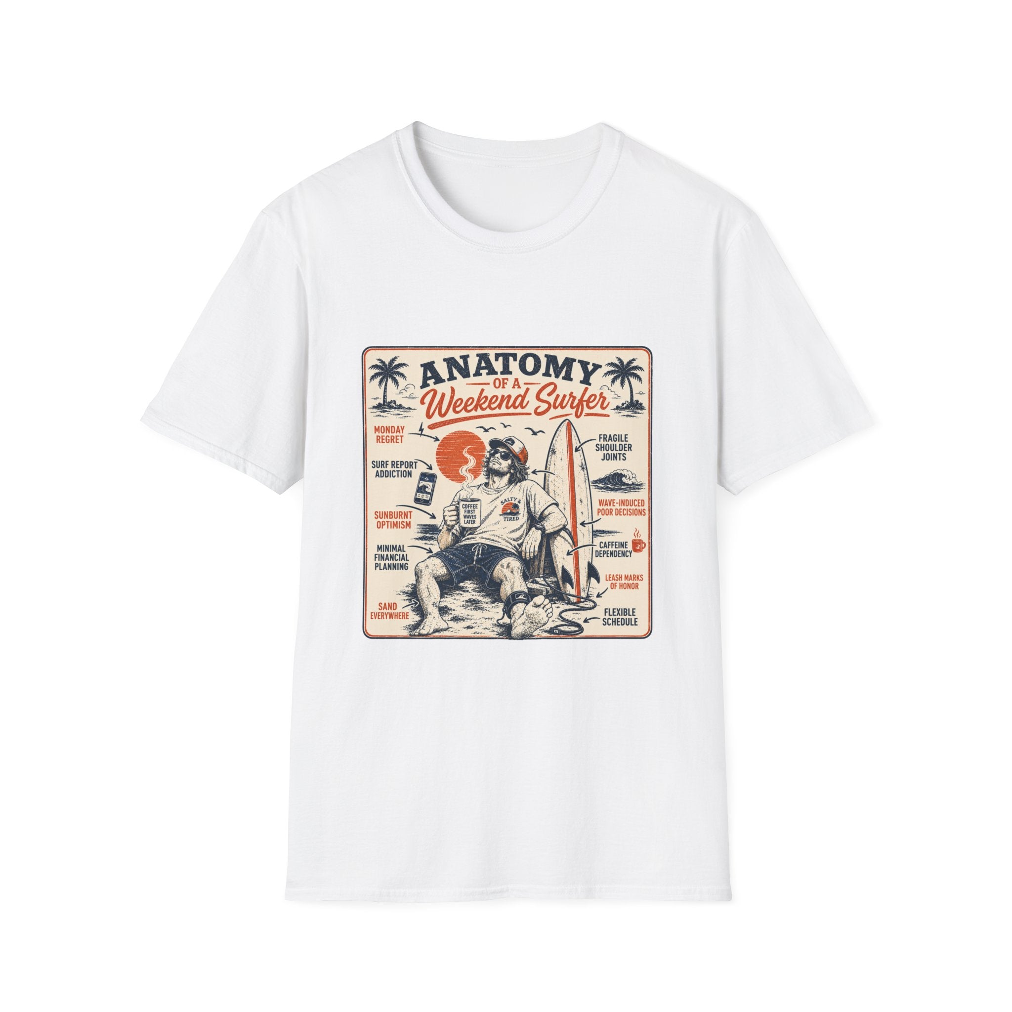 Anatomy of a Weekend Surfer T-Shirt