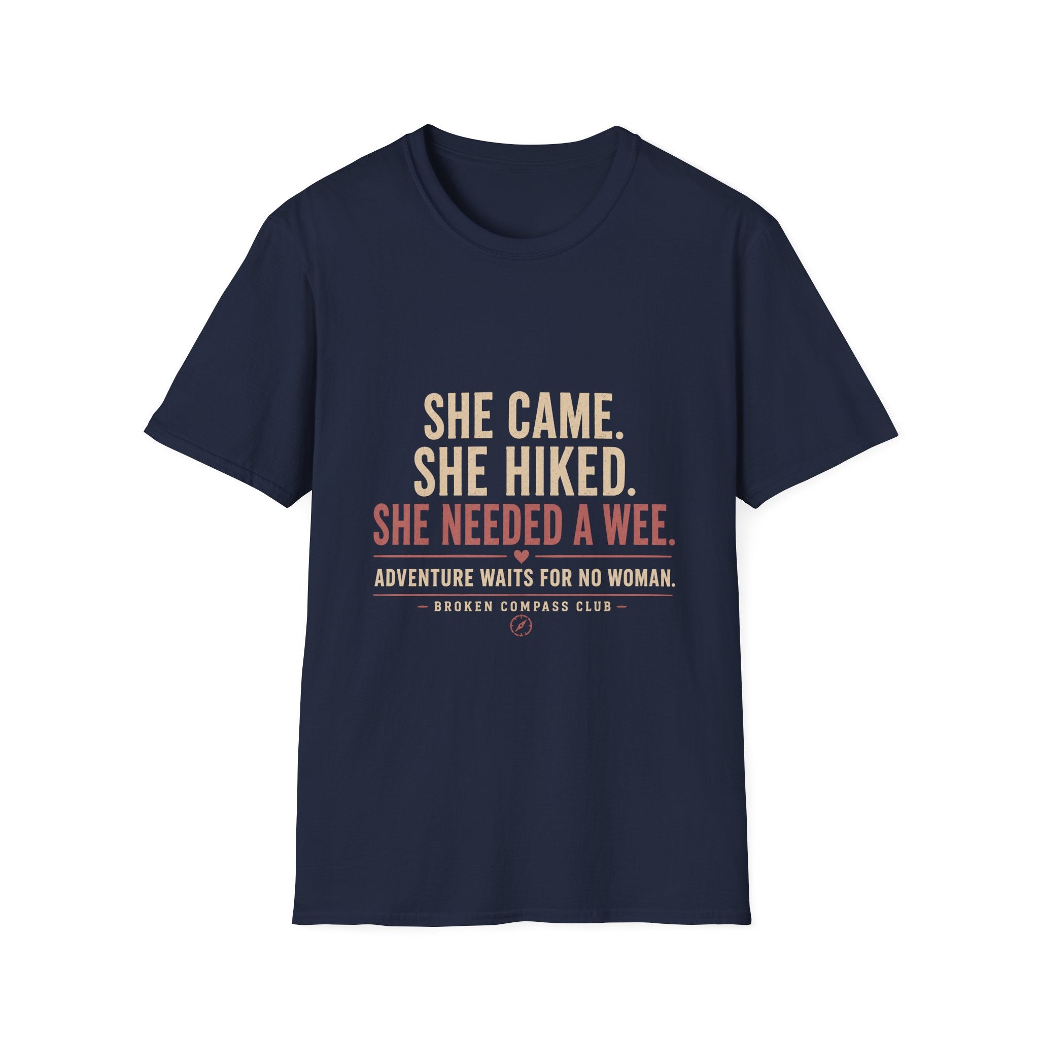 She came, she hiked, she needed a wee Adventure T-Shirt