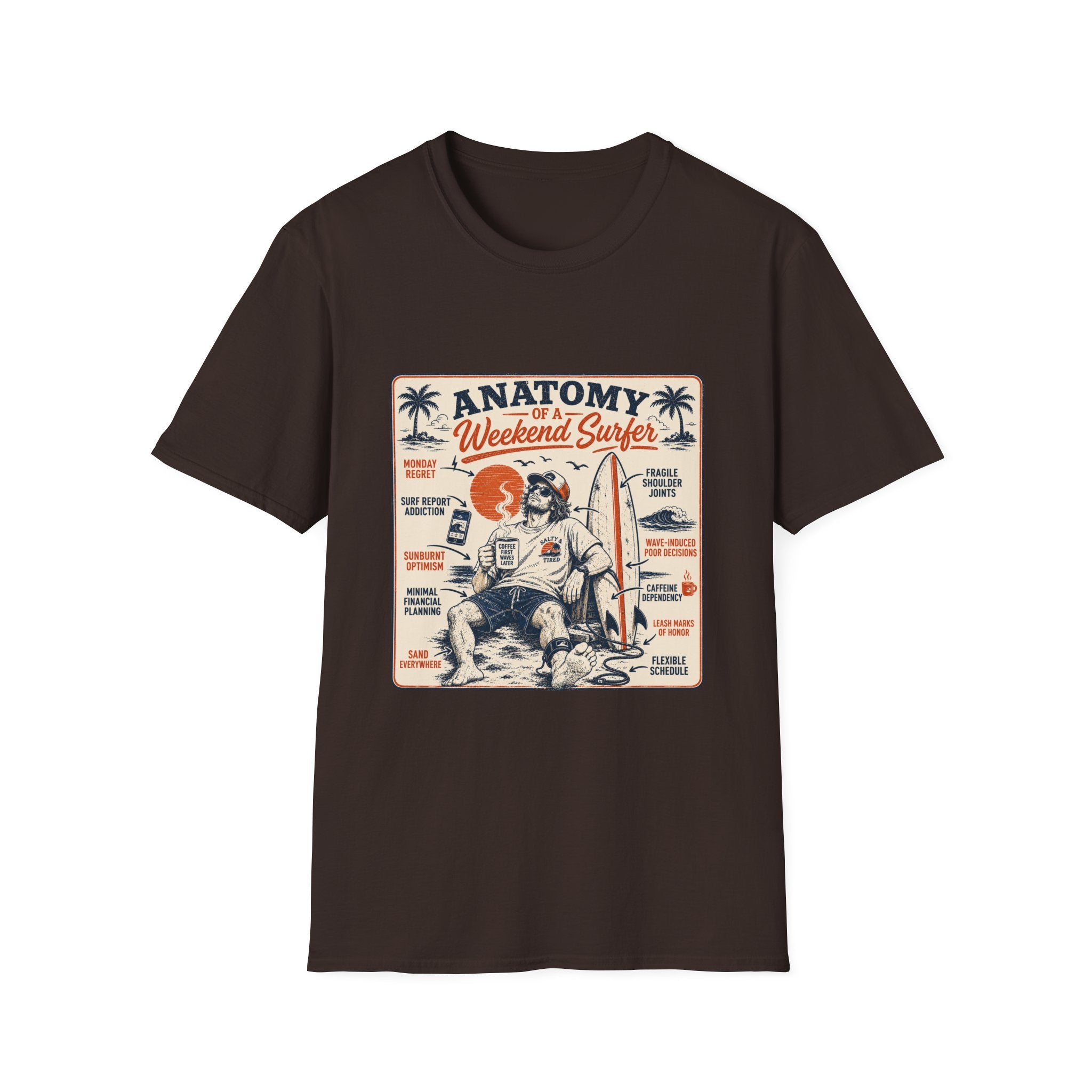 Anatomy of a Weekend Surfer T-Shirt