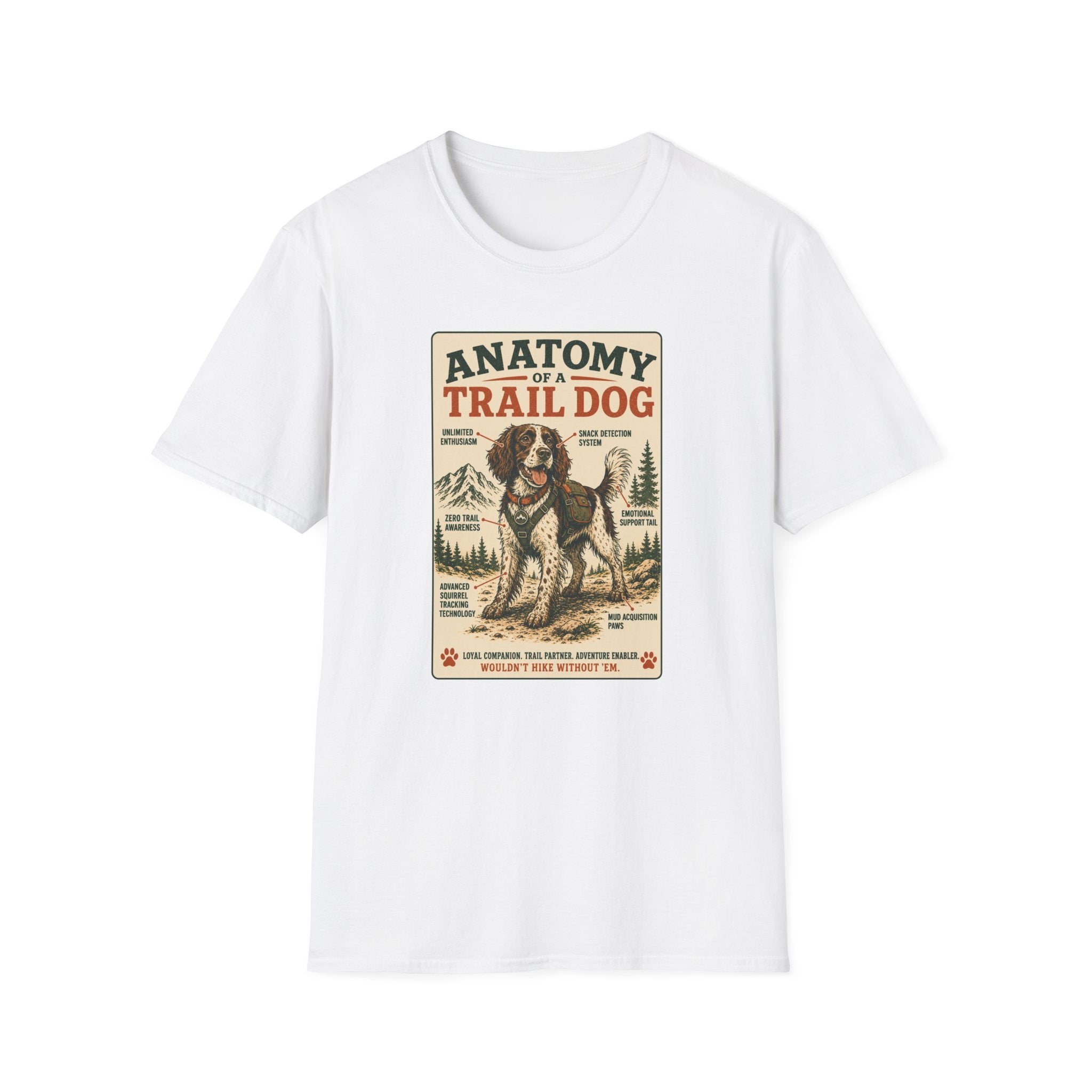 Anatomy of a Trail Dog Springer Spaniel T-Shirt