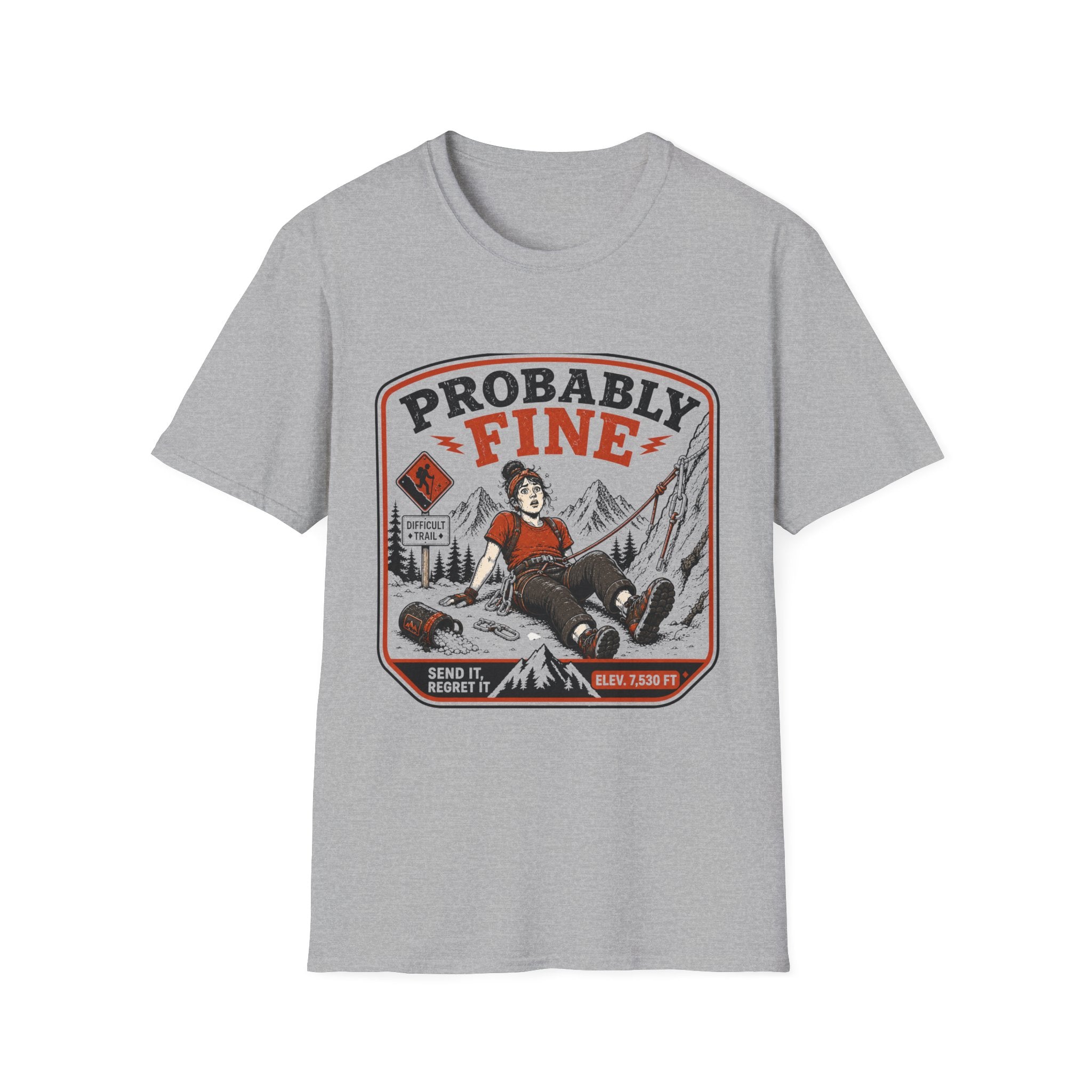 Probably Fine Female Climber T-Shirt