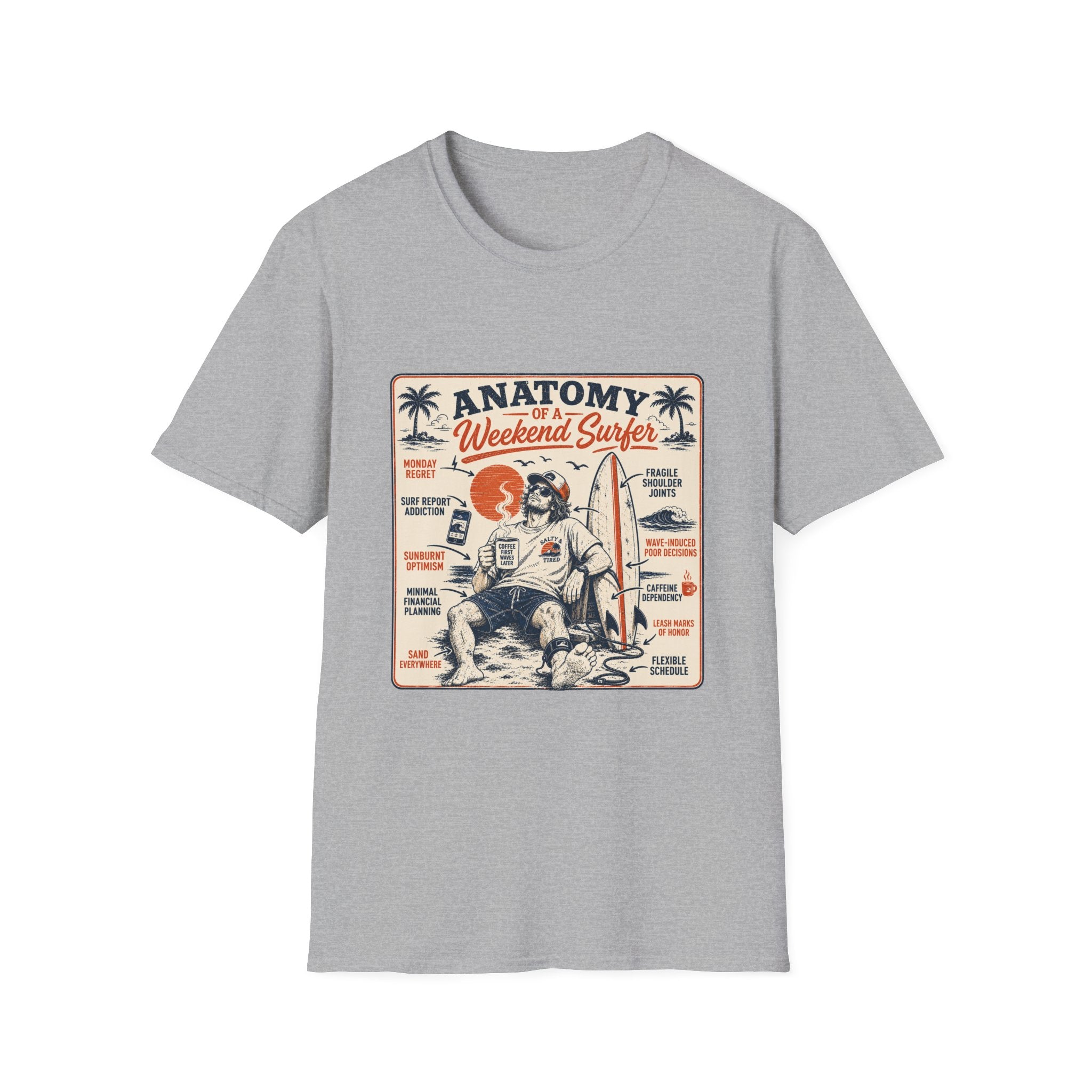 Anatomy of a Weekend Surfer T-Shirt