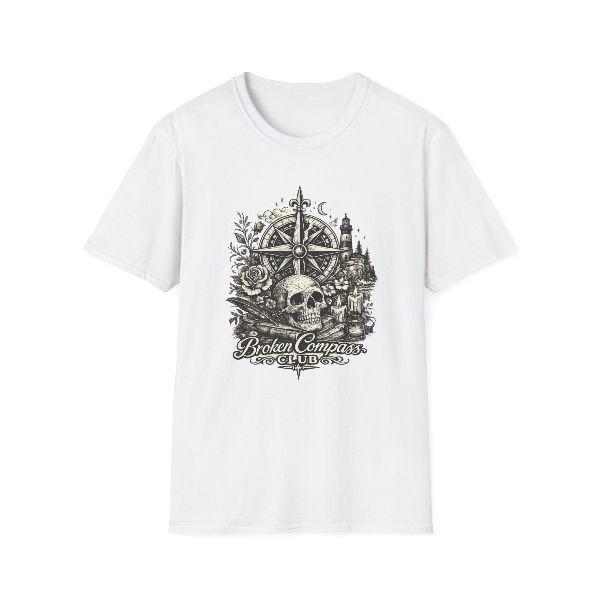 Broken Compass Club Traditional Tattoo T-Shirt