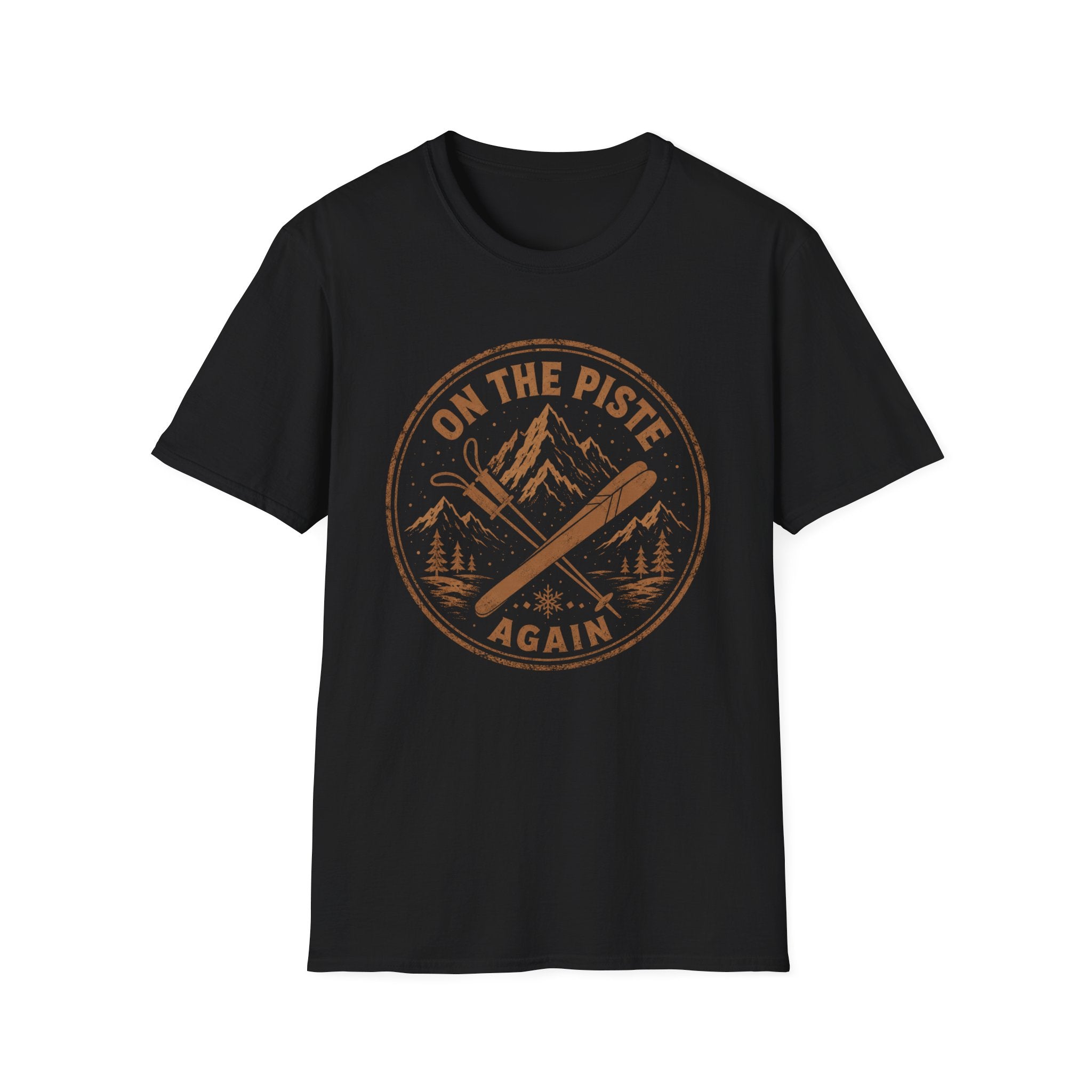 On The Piste Again Brown T-Shirt