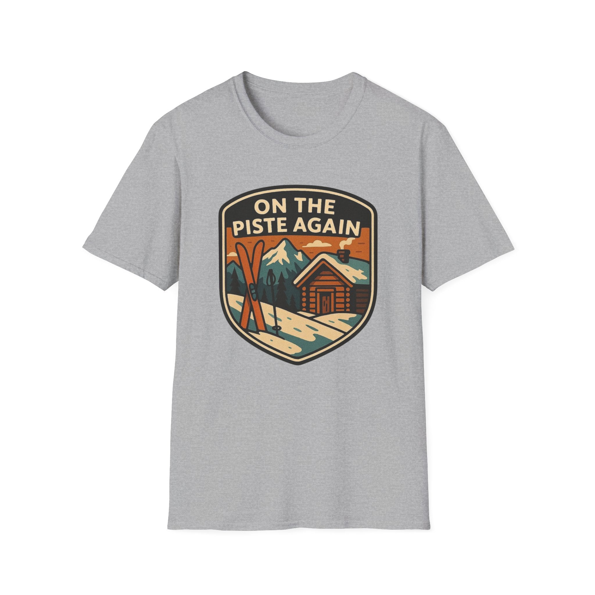 On The Piste Again Skis T-Shirt
