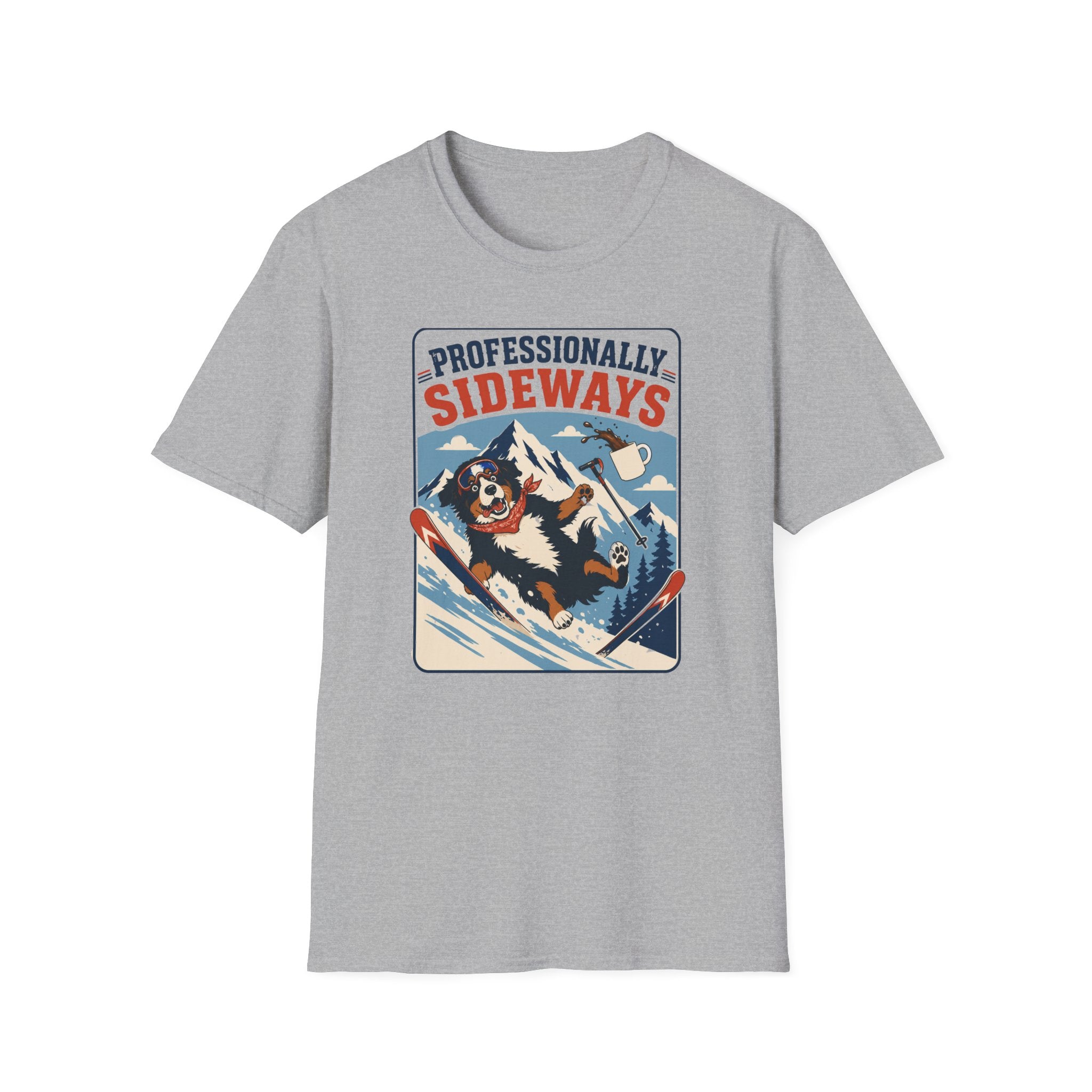 Professionally Sideways Dog T-Shirt