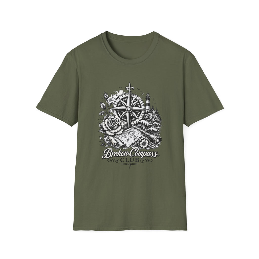 Broken Compass Club Ocean Tattoo T-Shirt