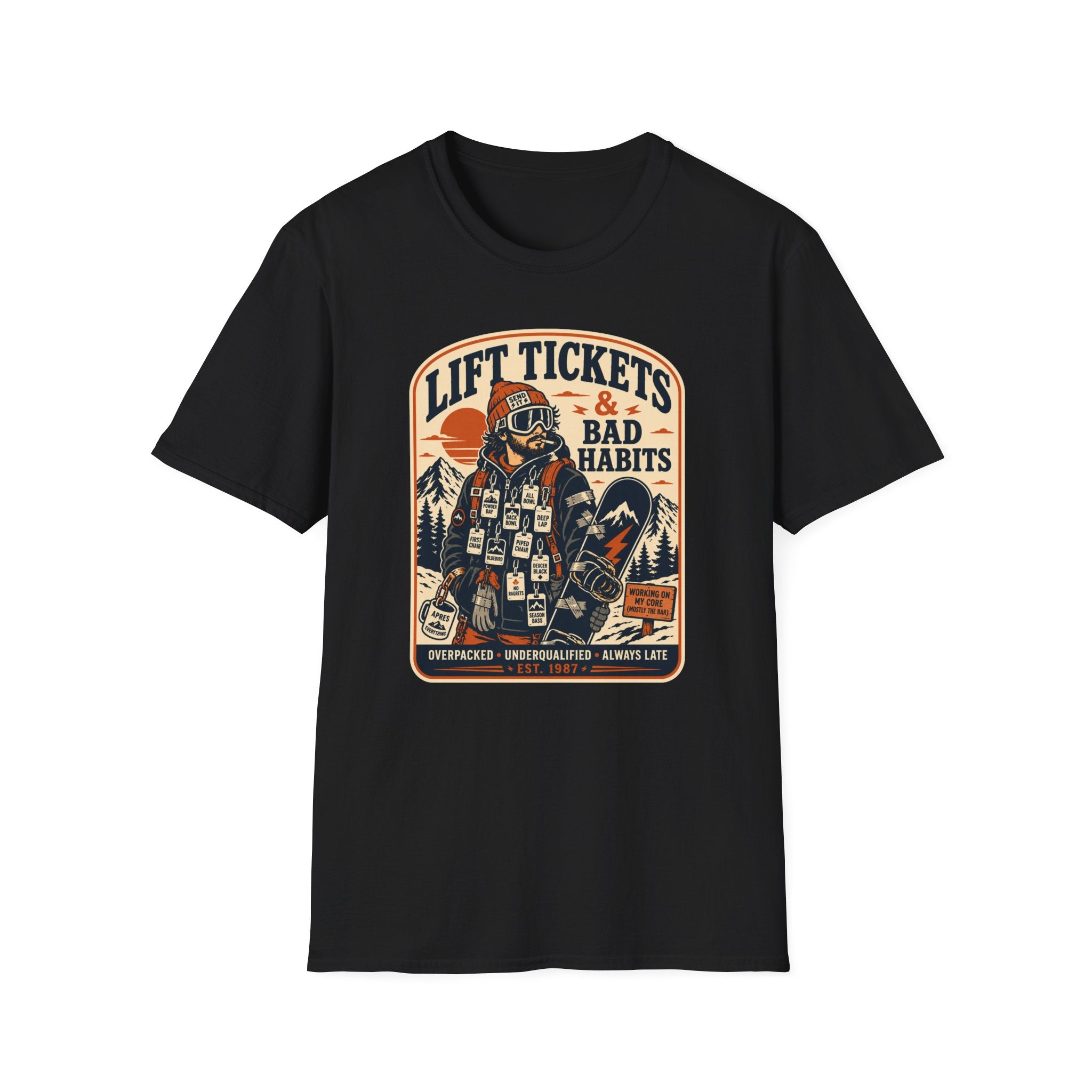 Lift tickets & bad habits T-Shirt