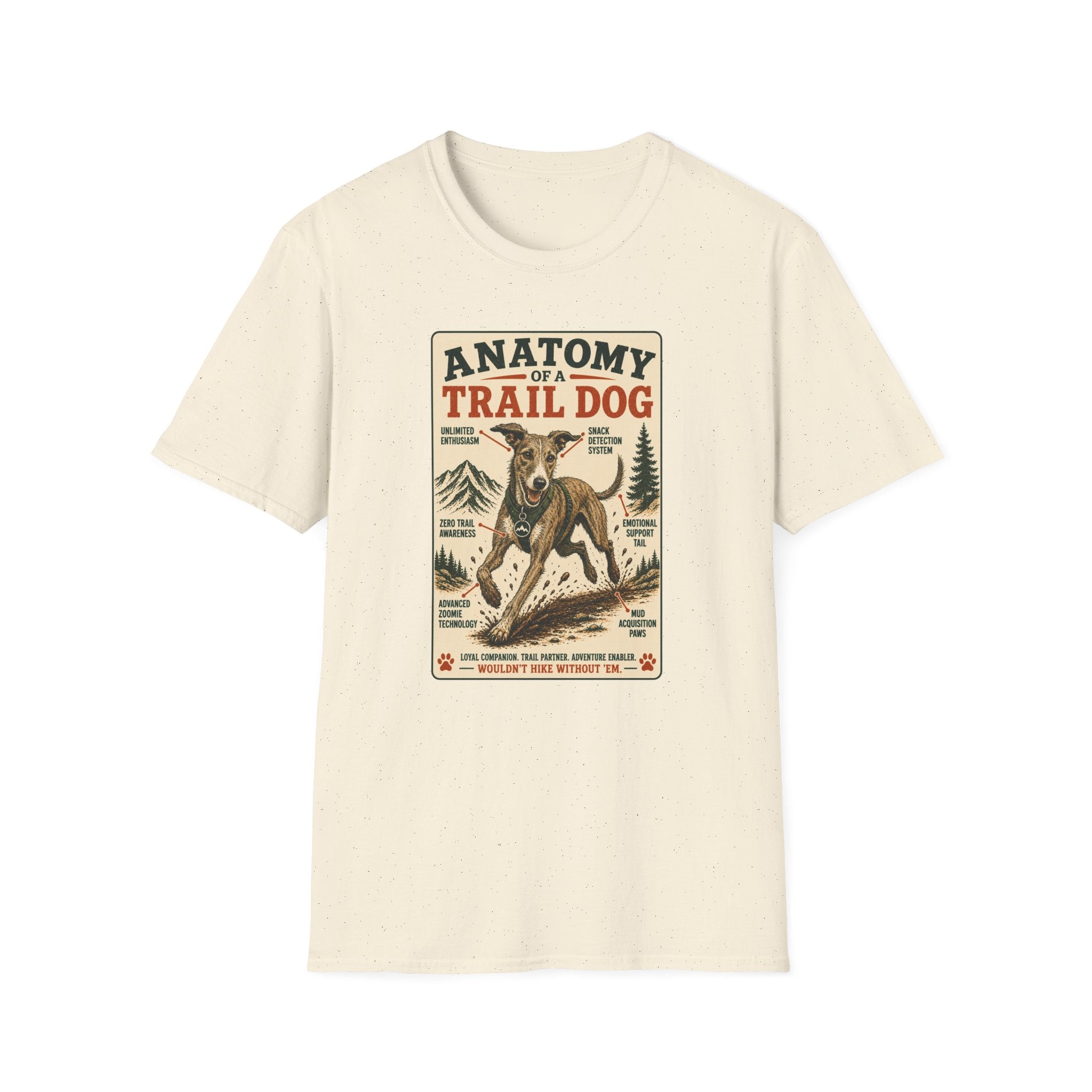 Anatomy of a Trail Dog Lurcher T-Shirt