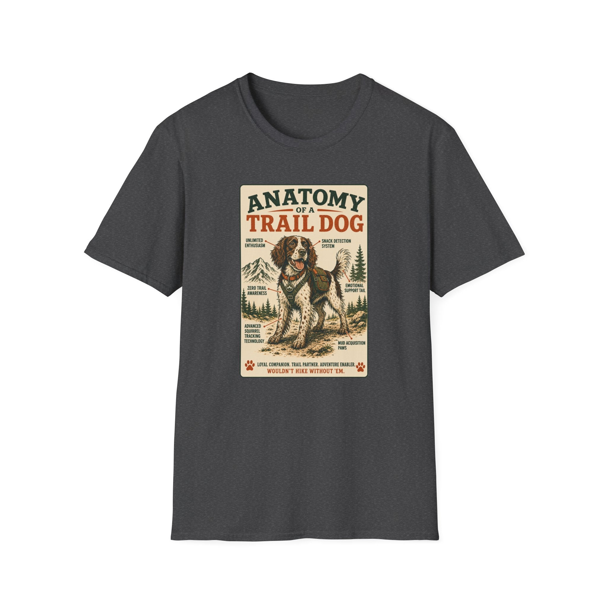 Anatomy of a Trail Dog Springer Spaniel T-Shirt