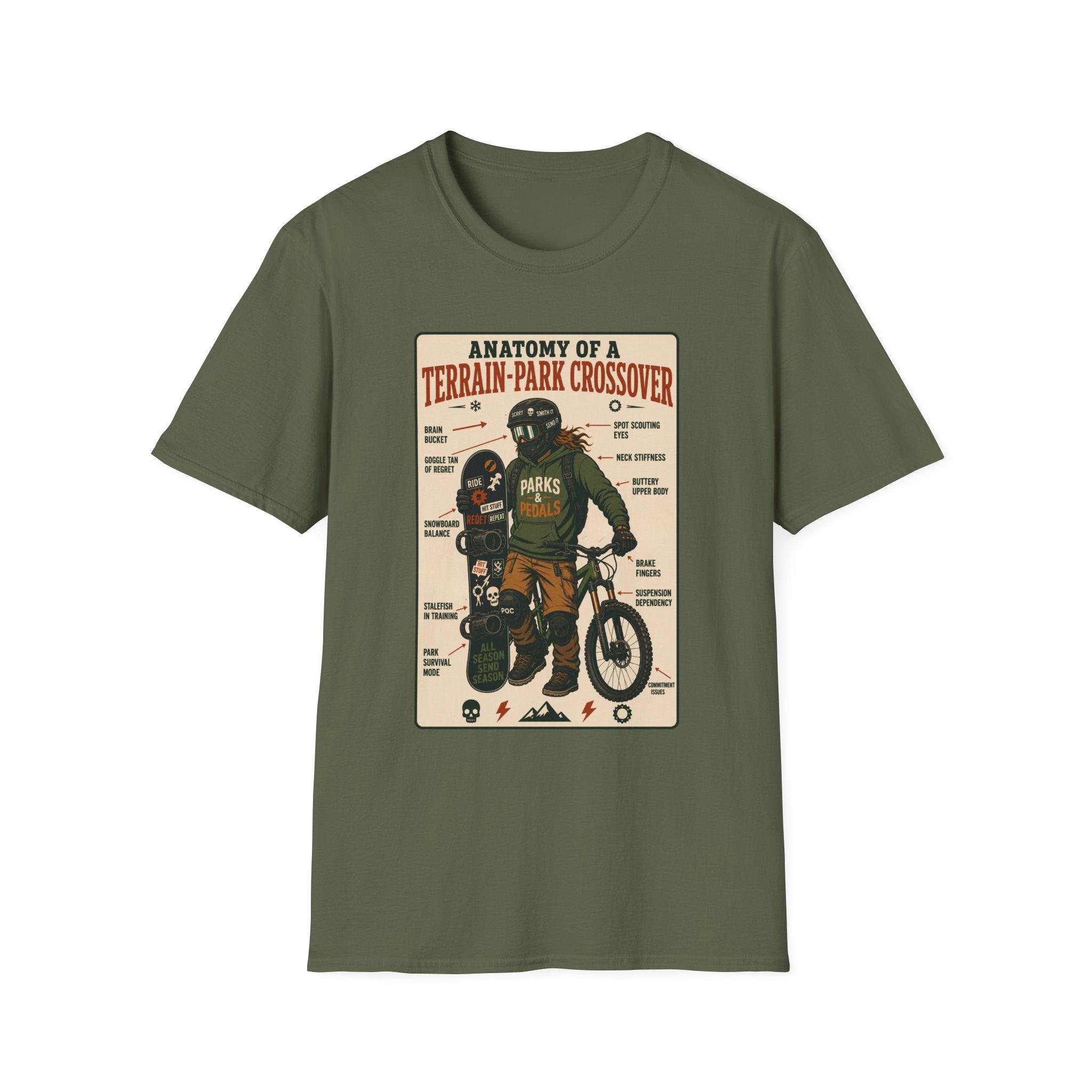 Anatomy of a Terrain Park Crossover 2 T-Shirt