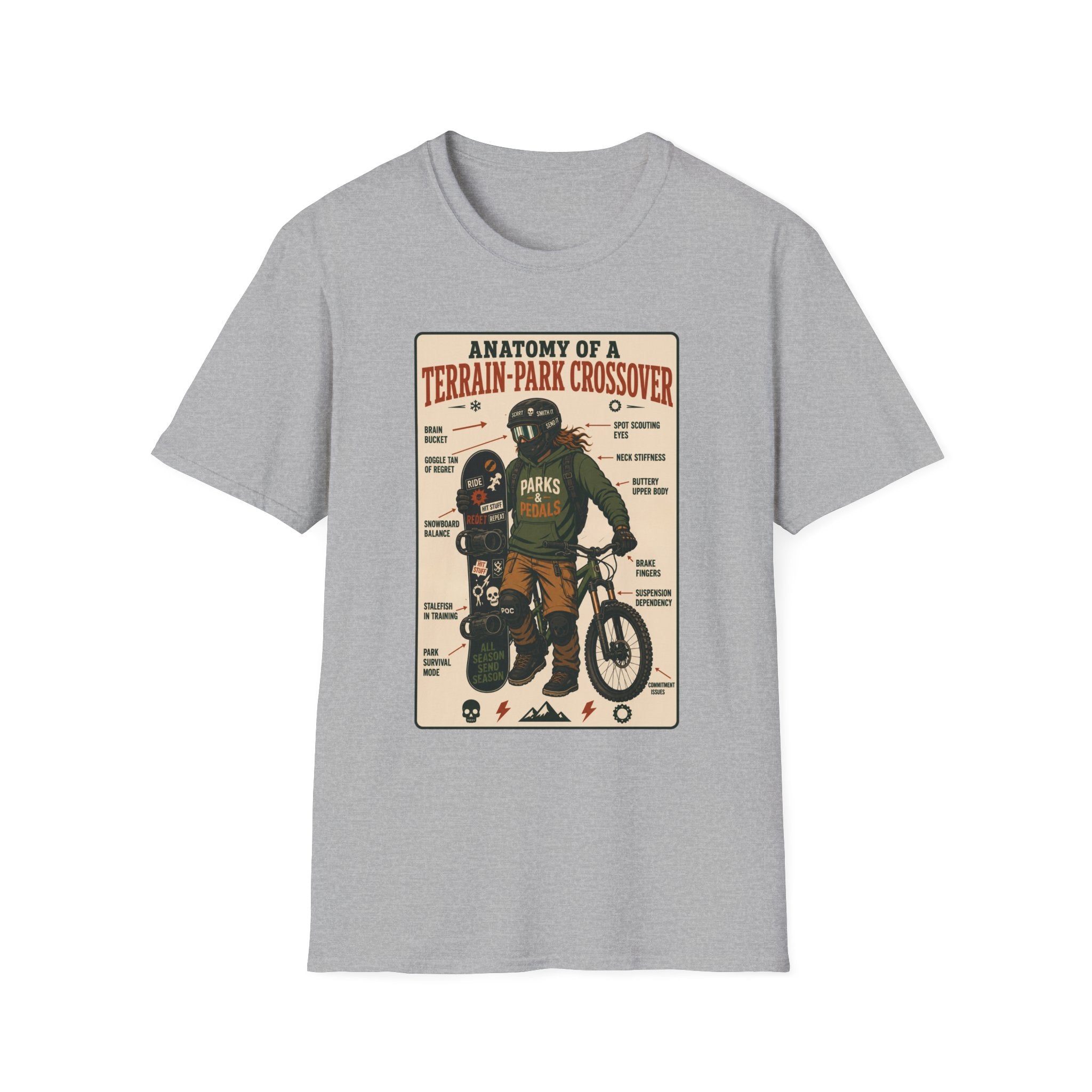 Anatomy of a Terrain Park Crossover 2 T-Shirt
