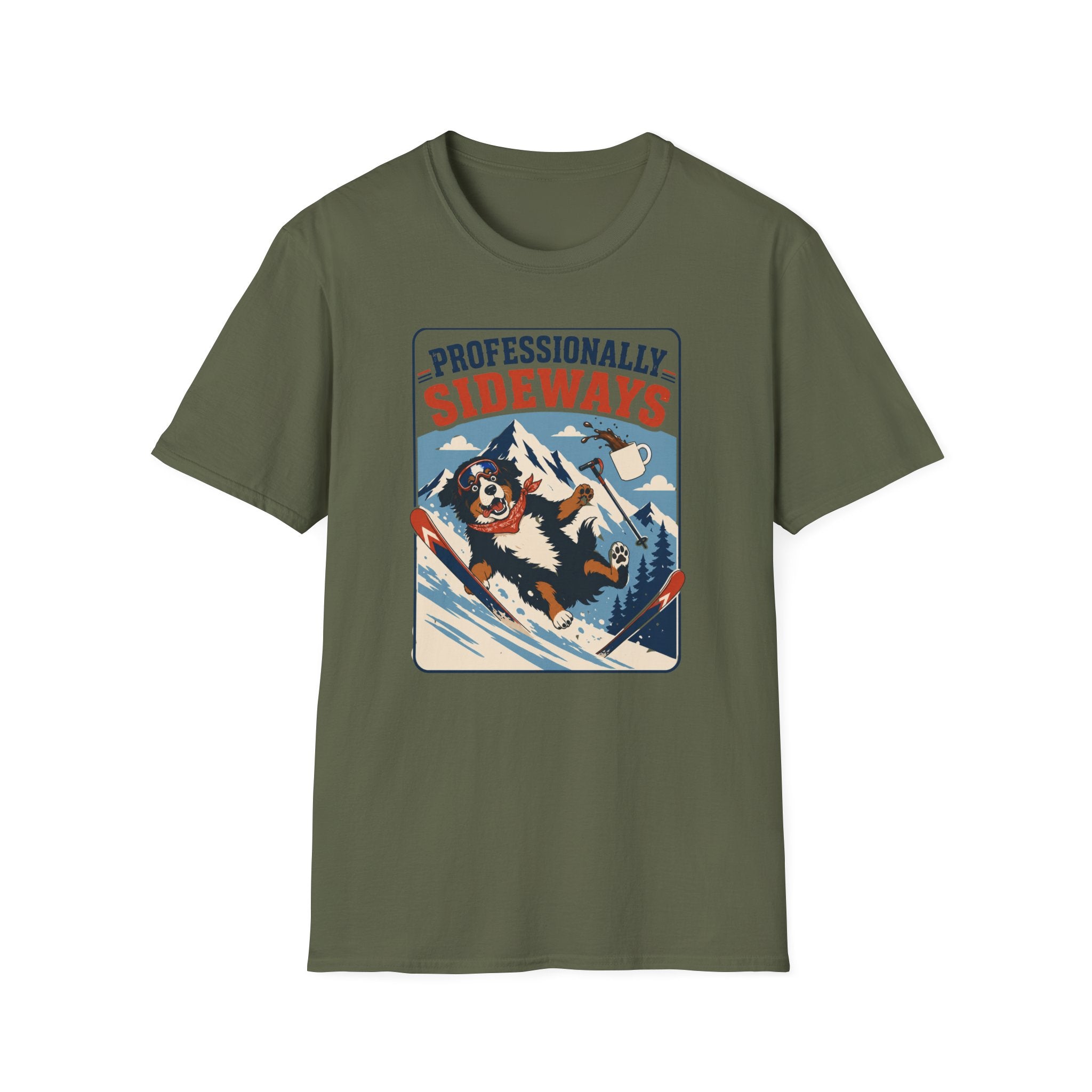 Professionally Sideways Dog T-Shirt