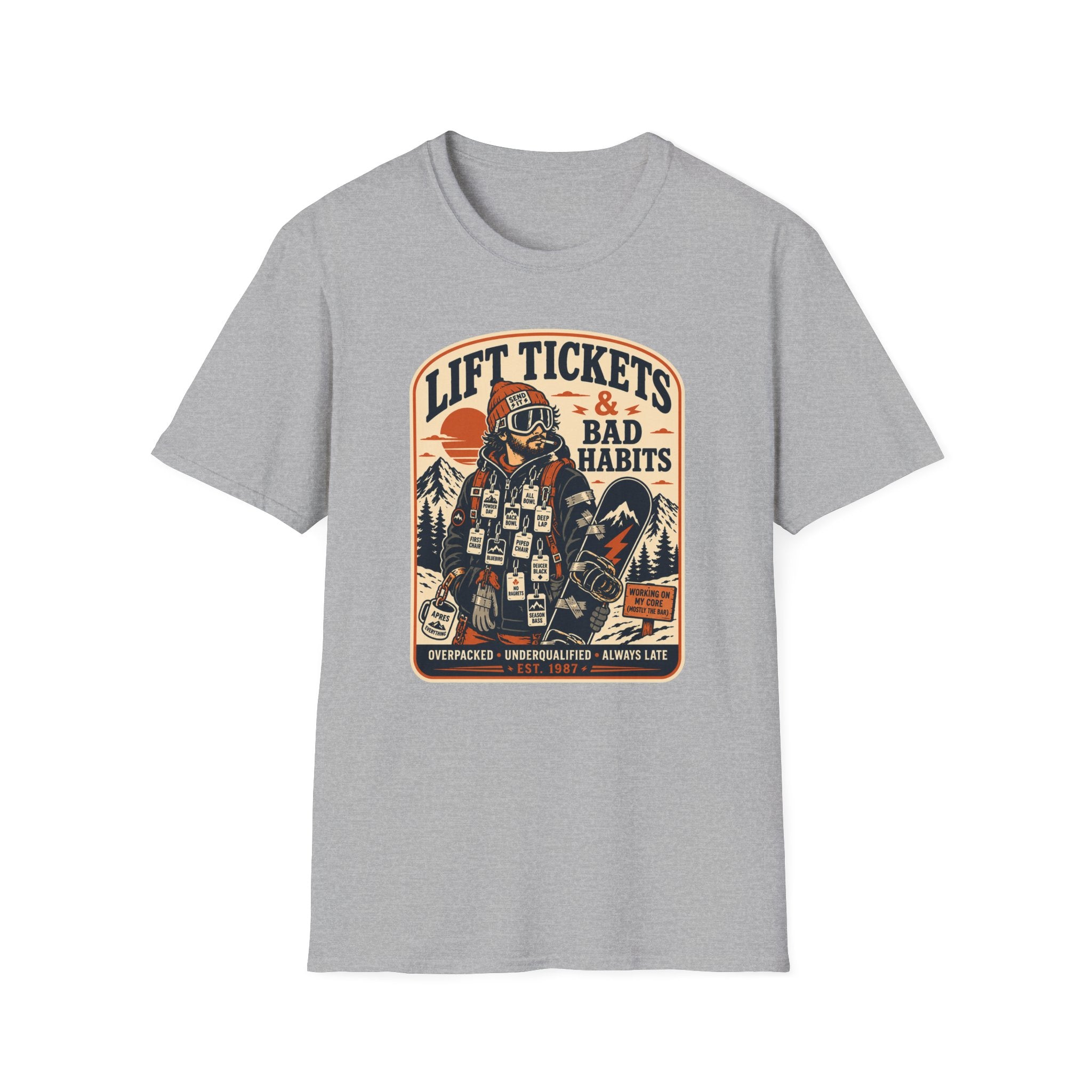 Lift tickets & bad habits T-Shirt