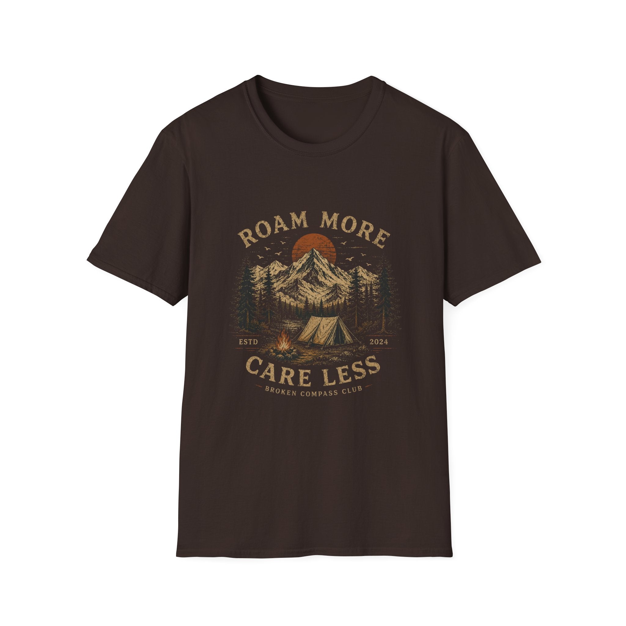 Roam More Care Less T-Shirt