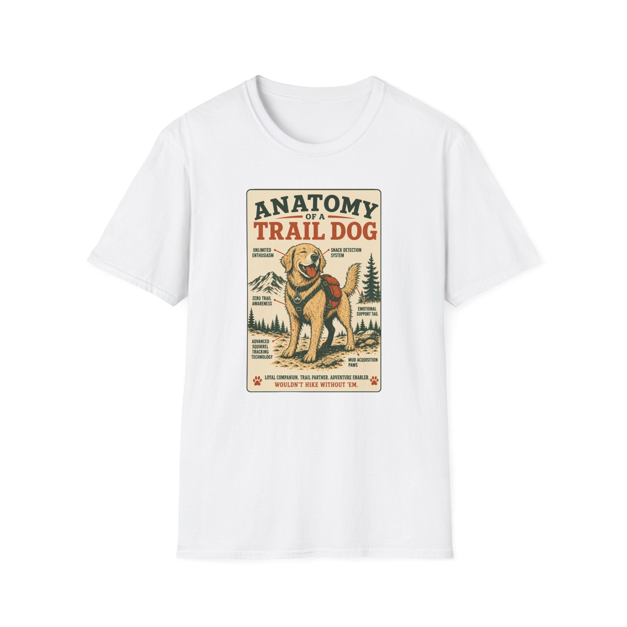 Anatomy of a Trail Dog Labrador T-Shirt