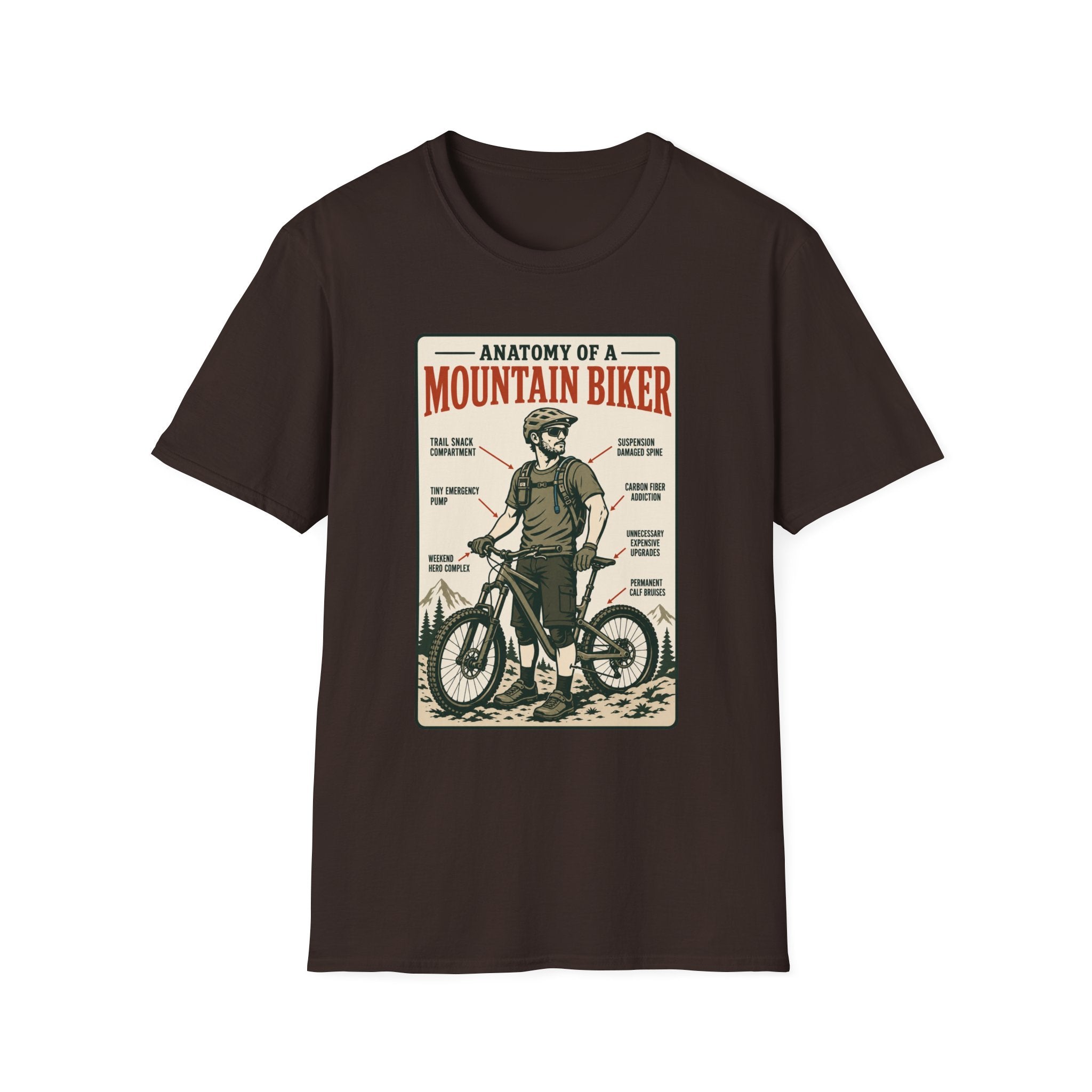 Anatomy of a Mountain Biker T-Shirt