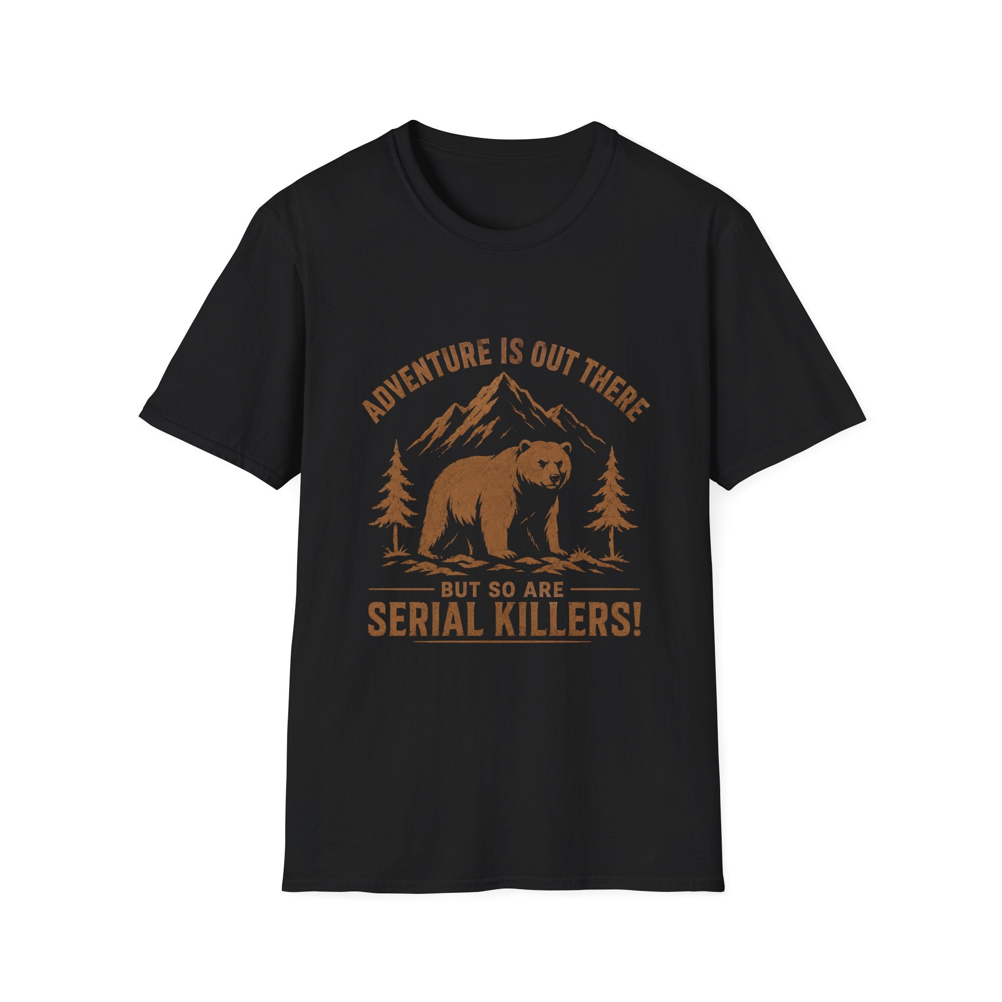 Adventure is  out there brown T-Shirt