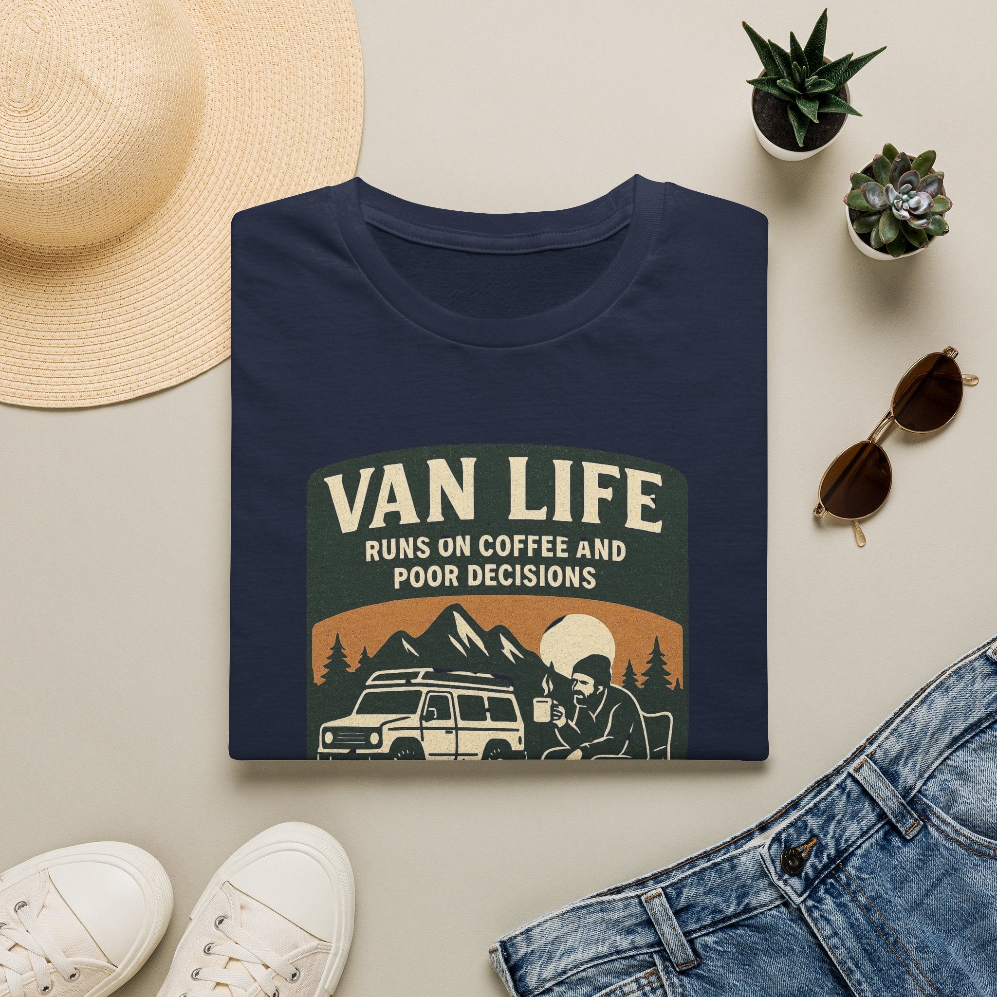 Van Life Runs on Coffee T-Shirt
