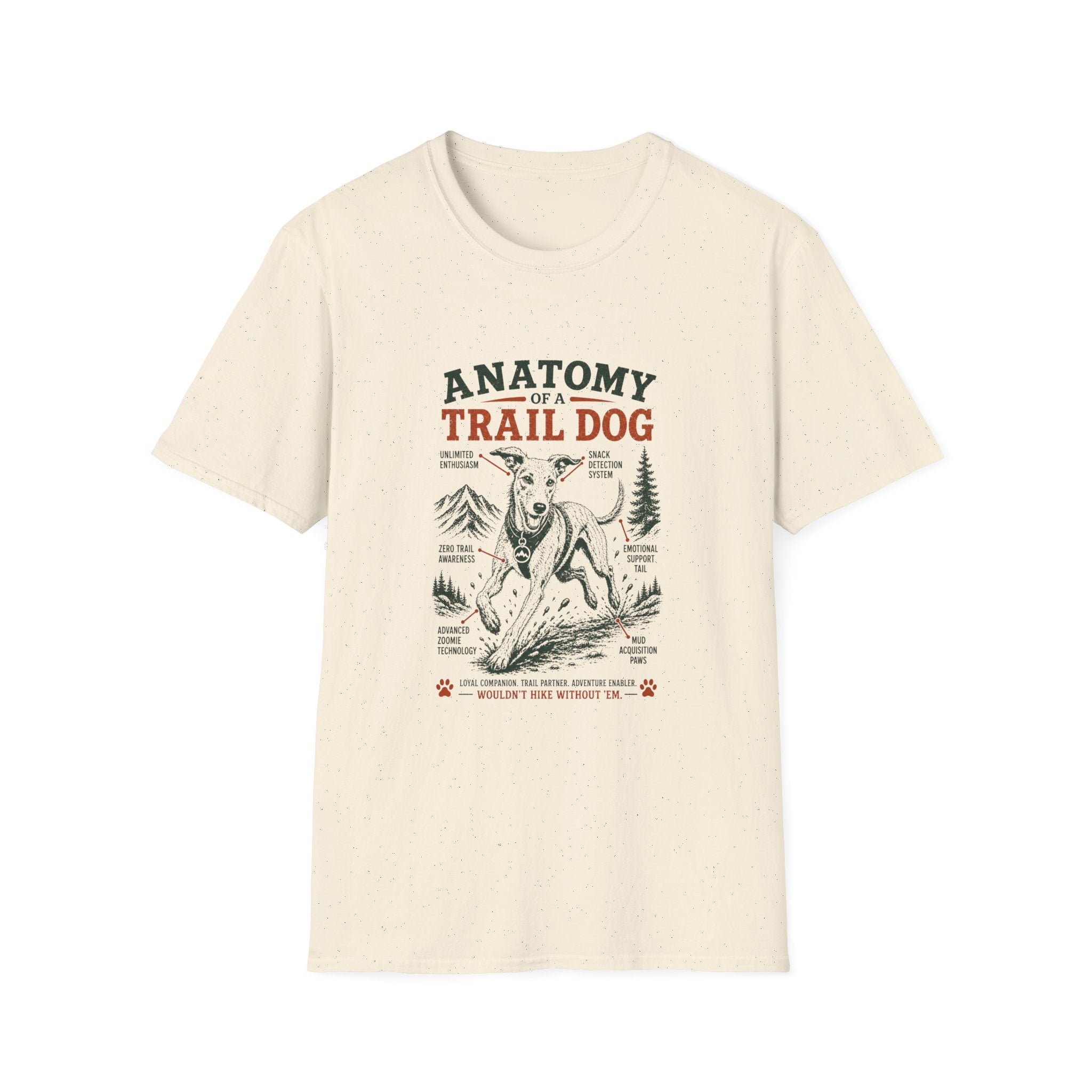 Anatomy of a trail dog 2.0 T-Shirt