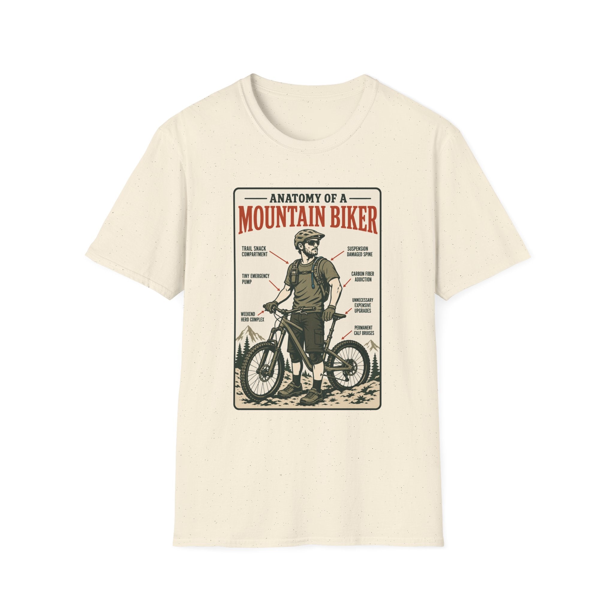 Anatomy of a Mountain Biker T-Shirt