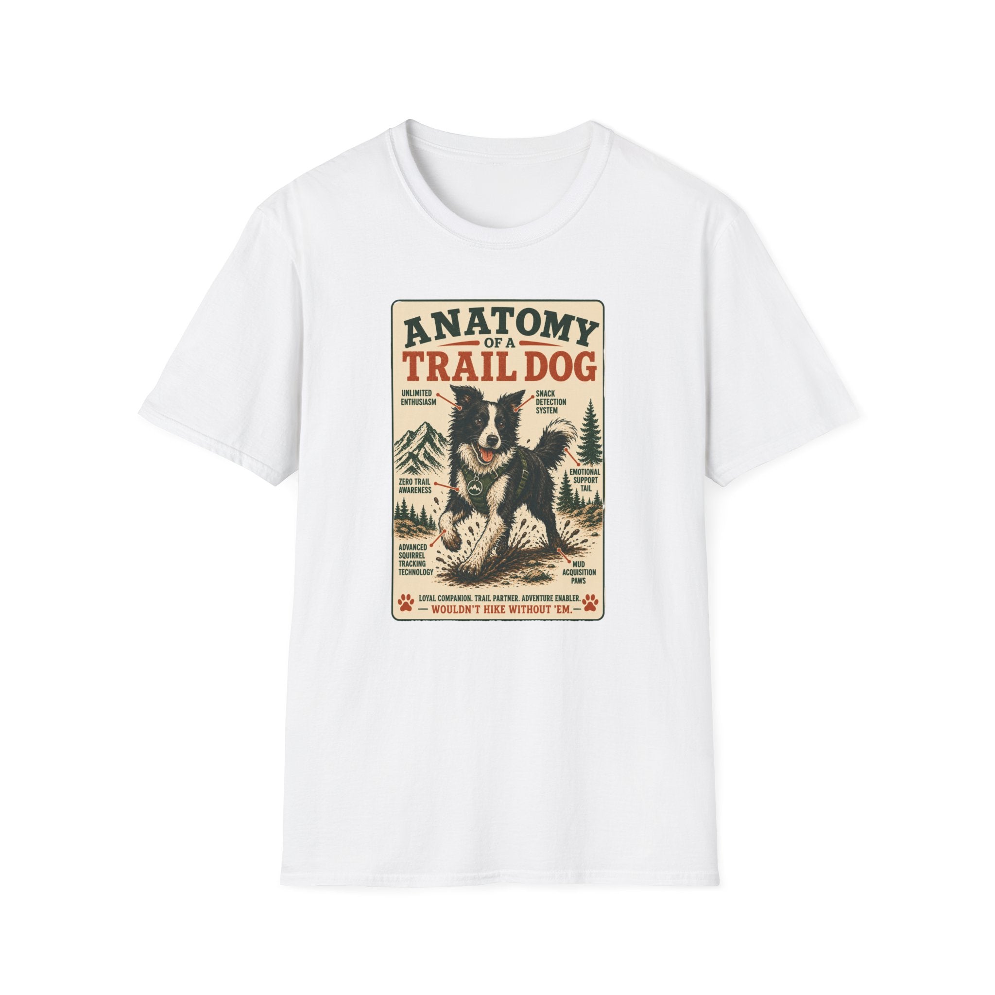 Anatomy of a Trail Dog Border Collie T-Shirt