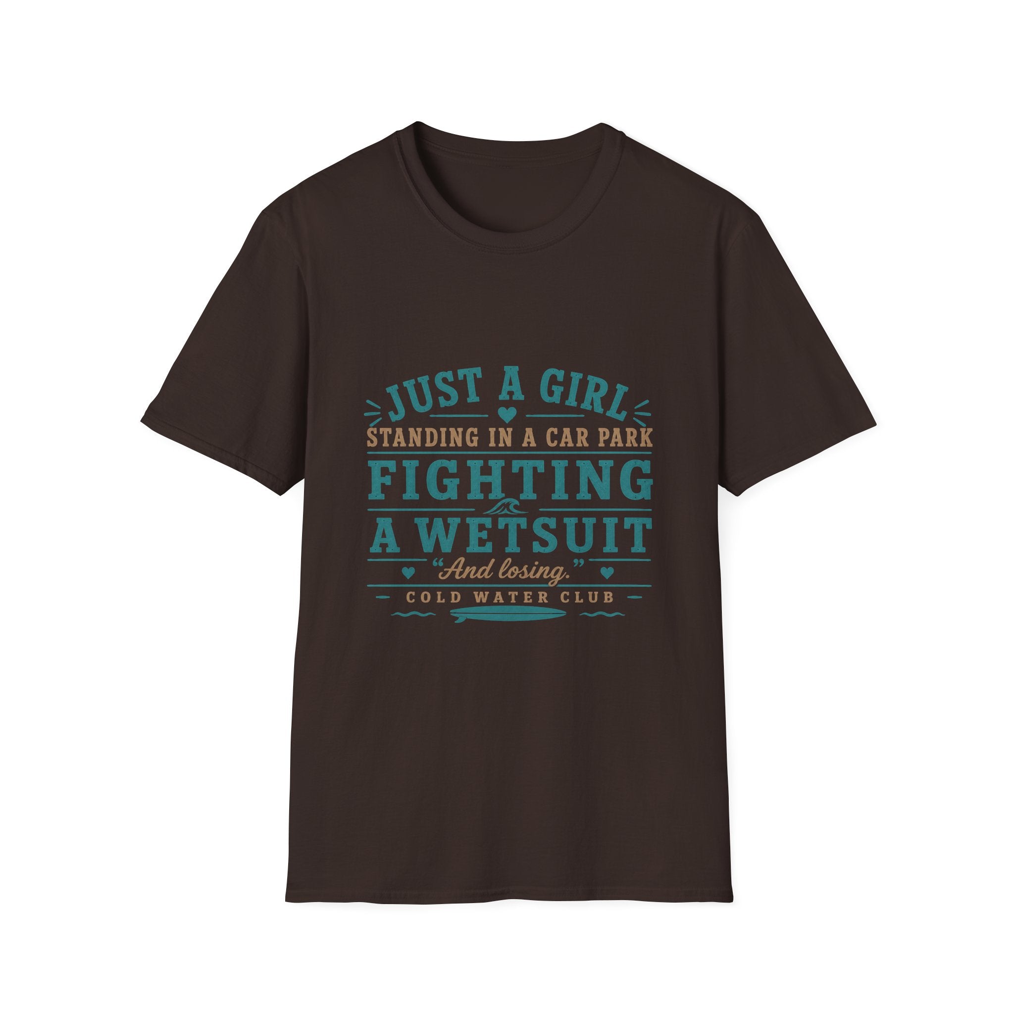 Just a girl fighting a wetsuit Tee