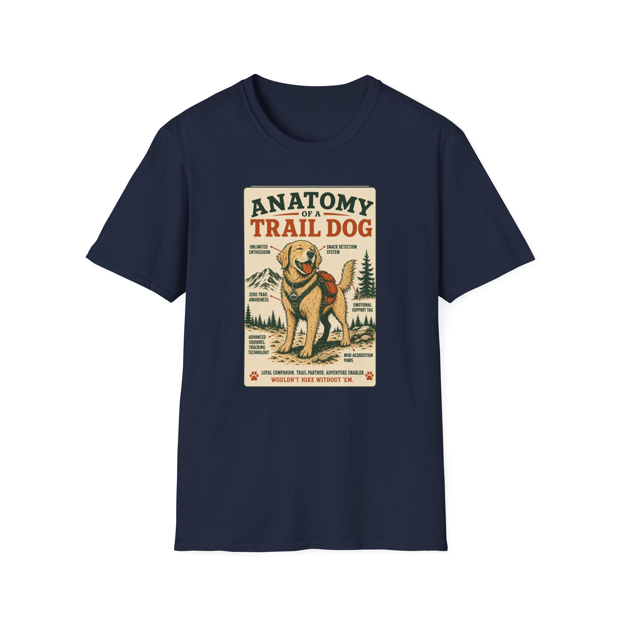Anatomy of a Trail Dog Labrador T-Shirt