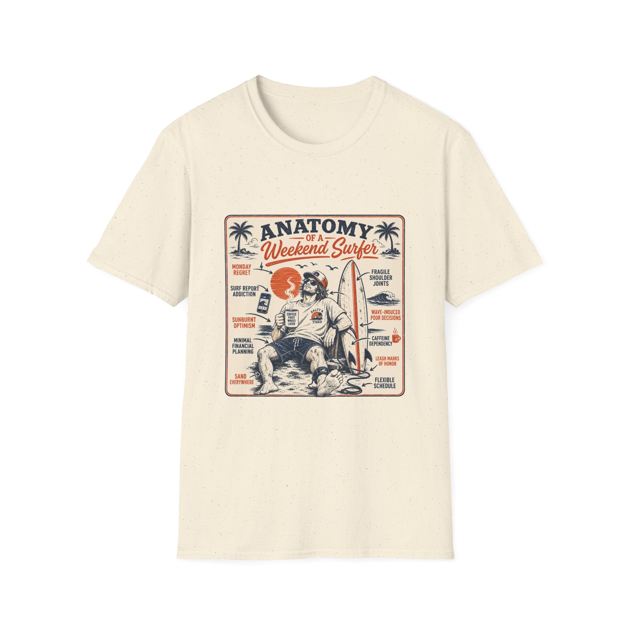 Anatomy of a Weekend Surfer T-Shirt