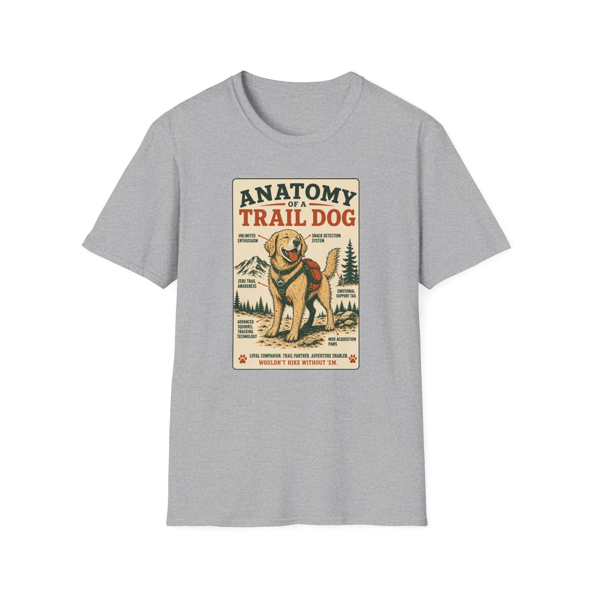 Anatomy of a Trail Dog Labrador T-Shirt