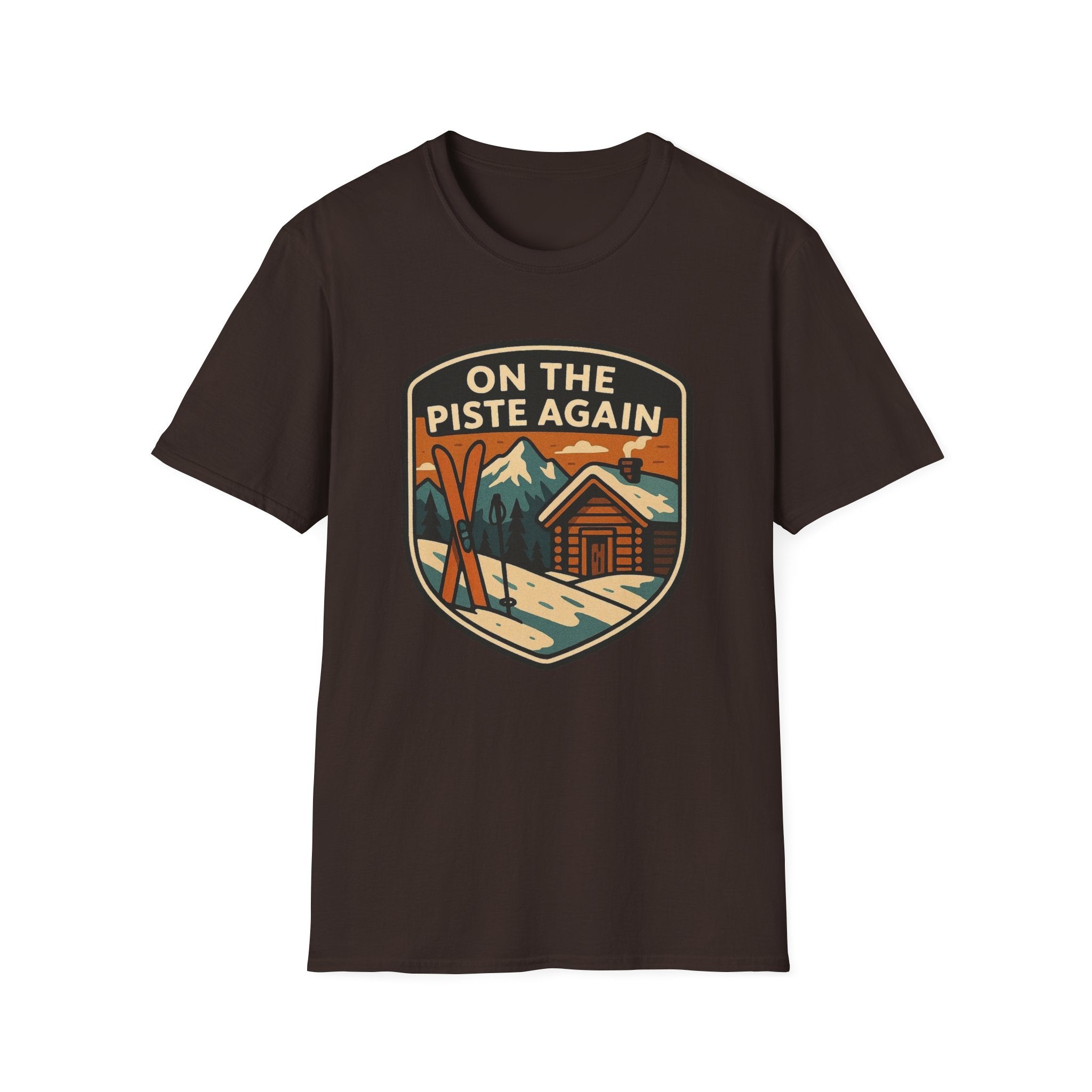 On The Piste Again Skis T-Shirt