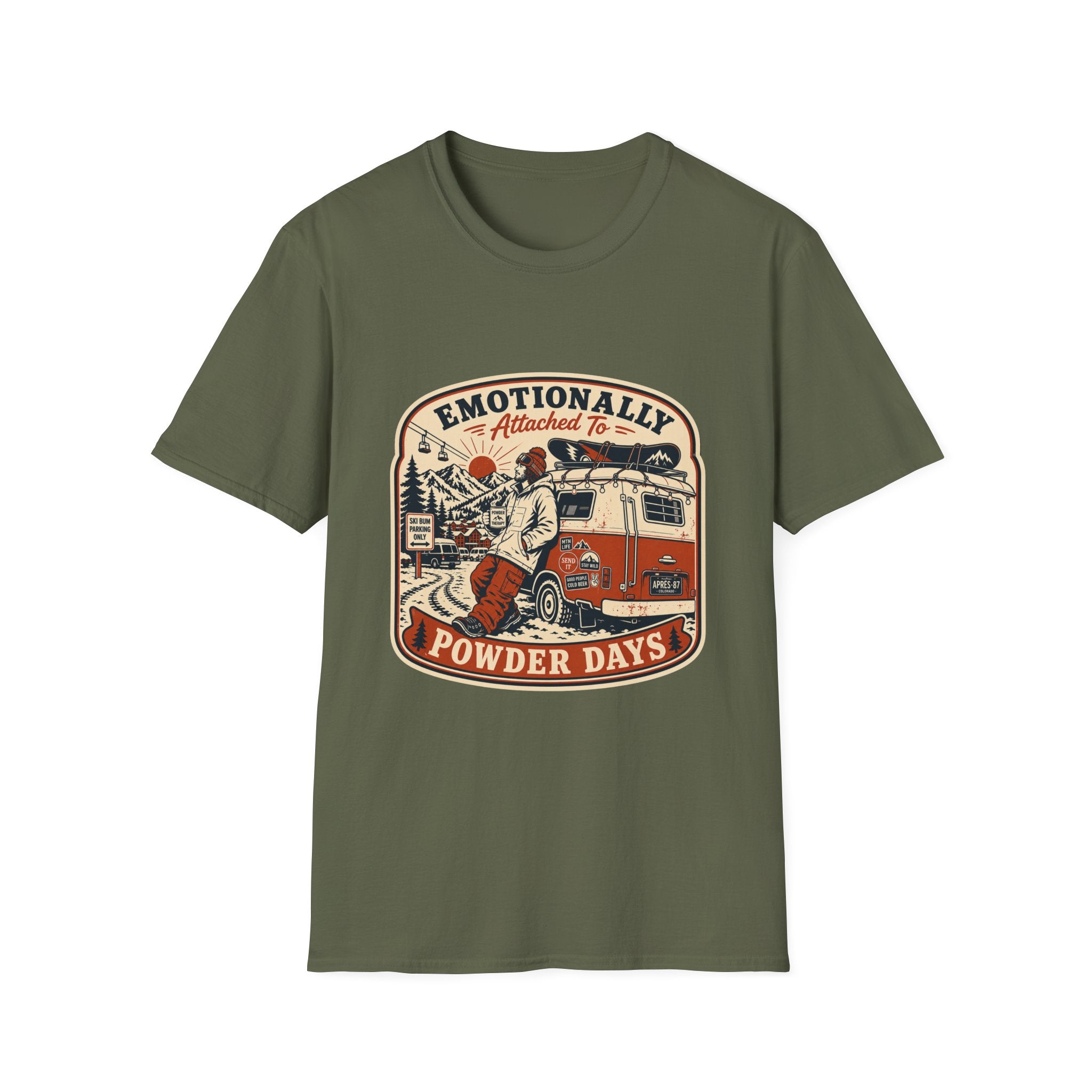 Emotionally attached to powder days T-Shirt