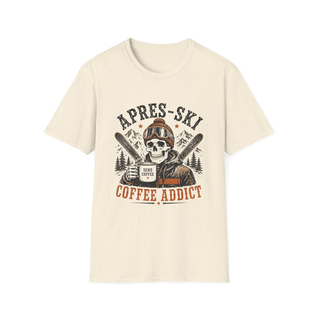 Apres Ski Coffee Addict Skull T-Shirt