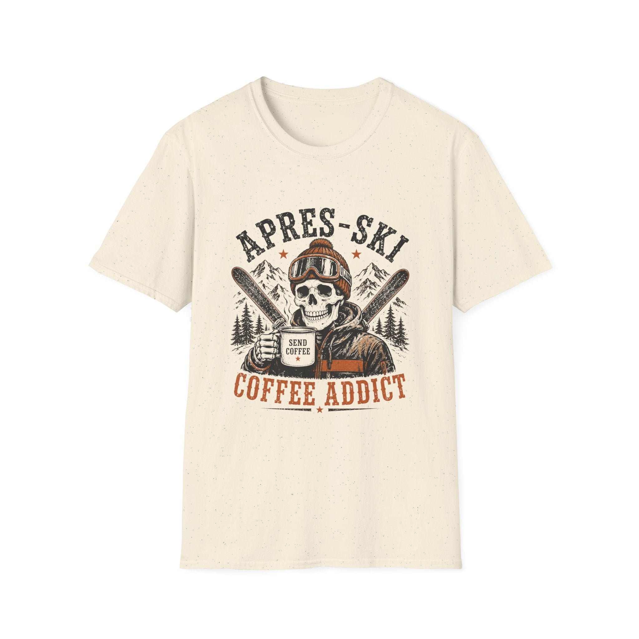 Apres Ski Coffee Addict Skull T-Shirt