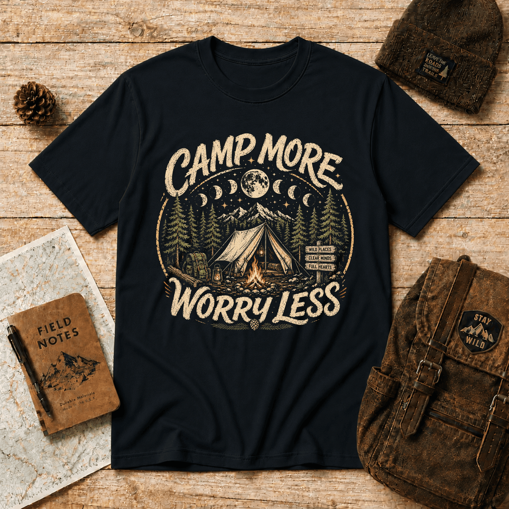 Camp More Worry Less T-Shirt