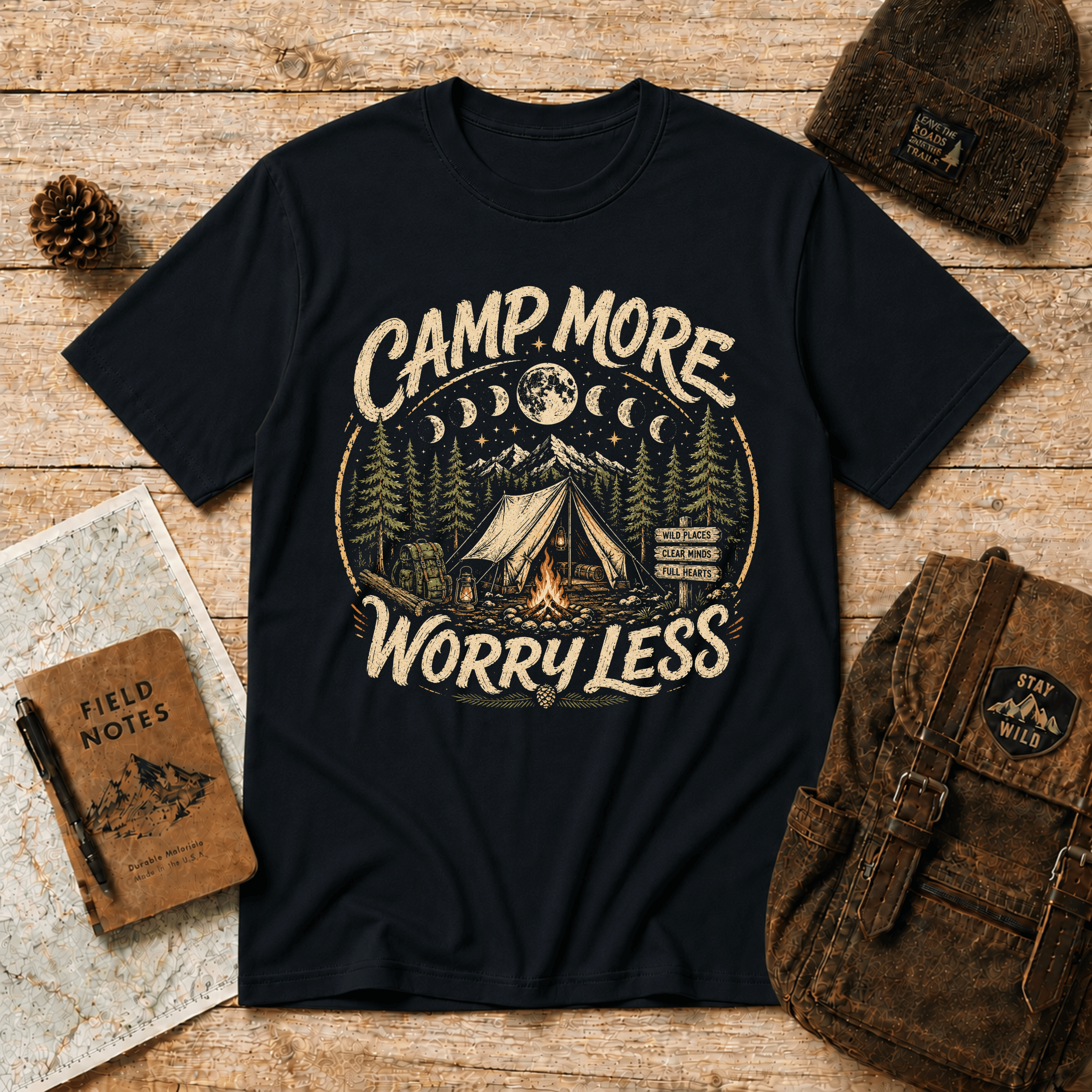 Camp More Worry Less T-Shirt