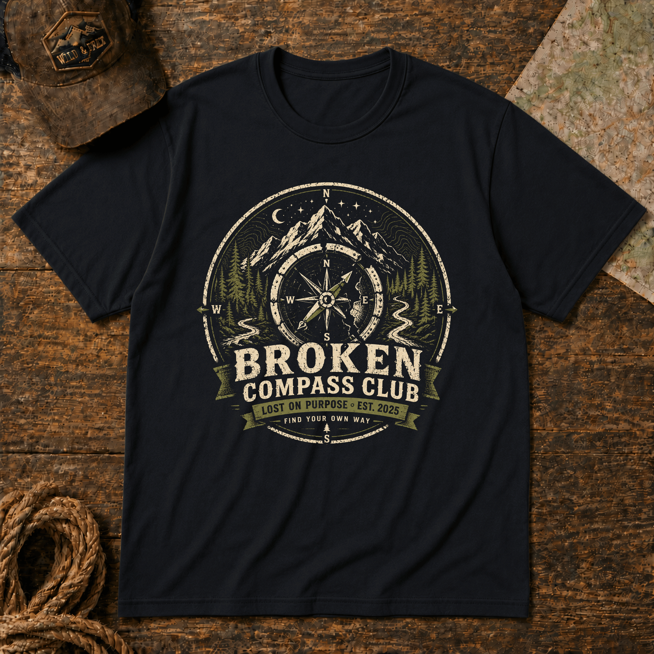 Broken Compass Club 2 T-Shirt