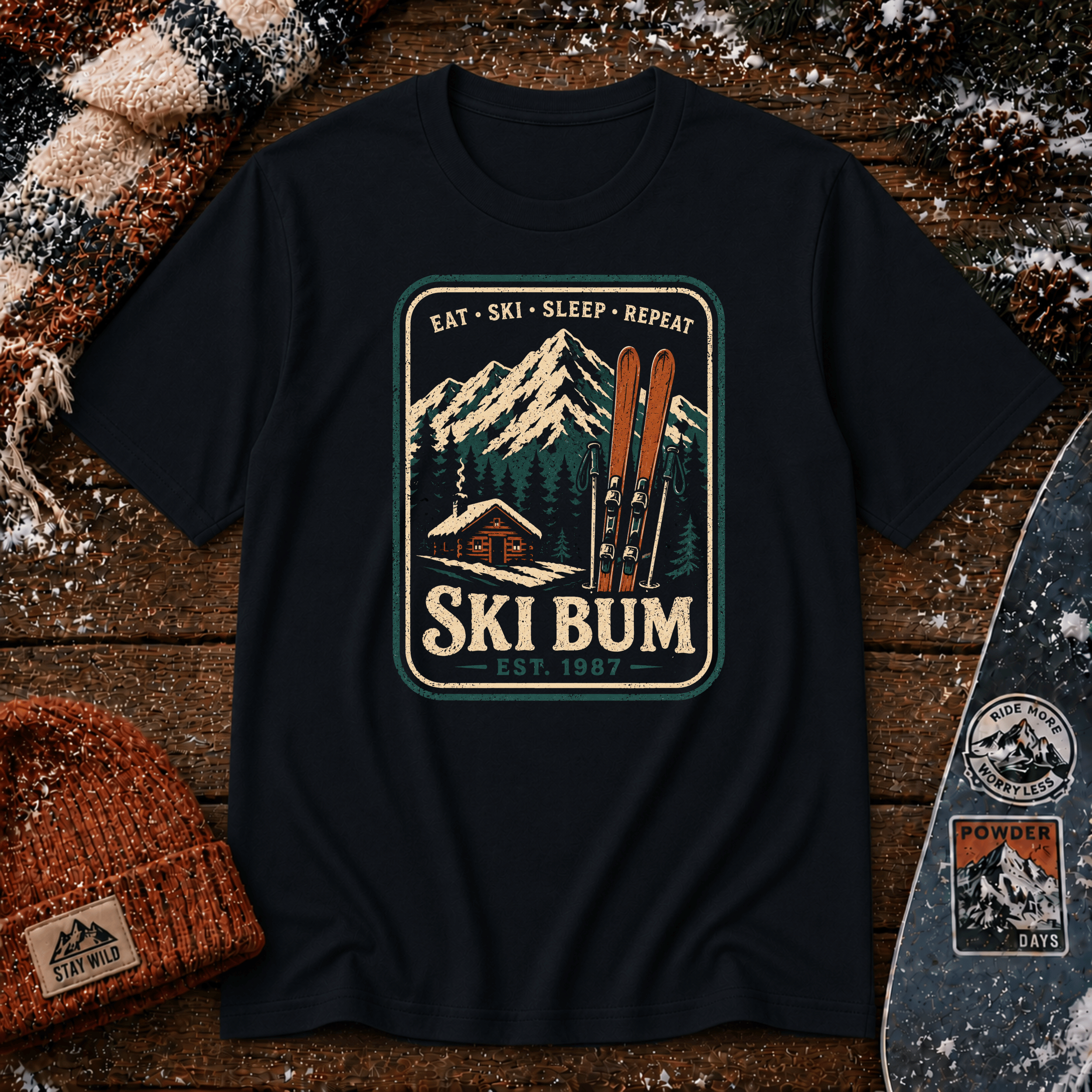 Ski Bum Cabin T-Shirt