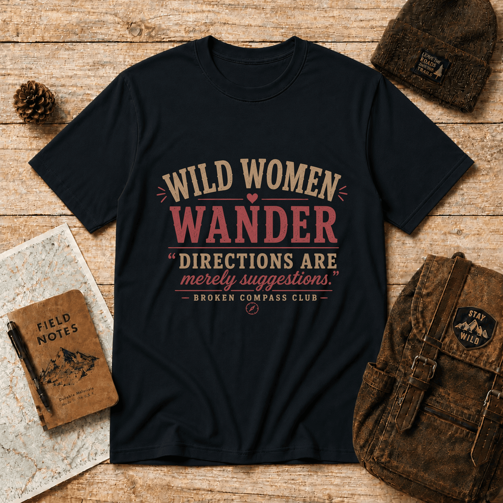 Wild women wander hiking adventure T-Shirt