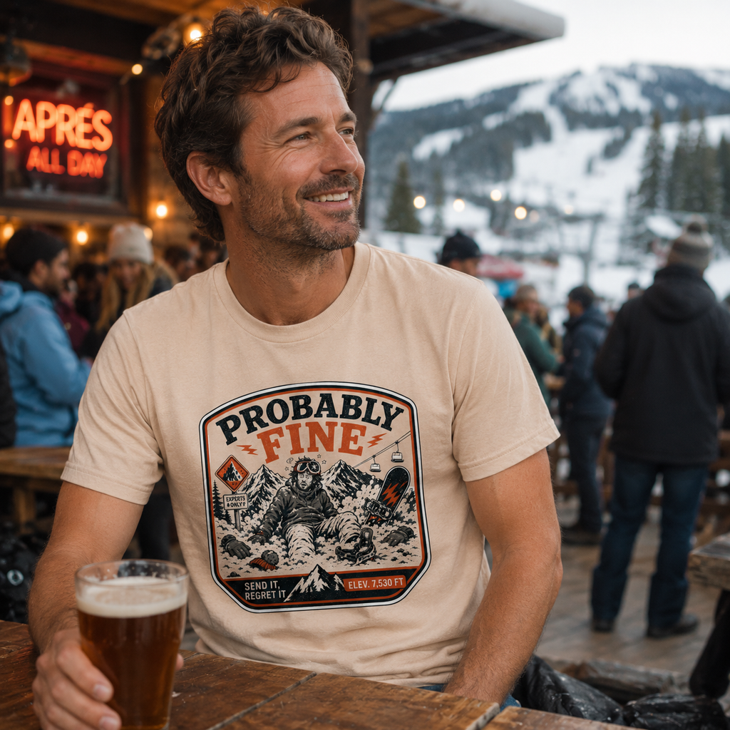 Probably Fine Snowboard Tee