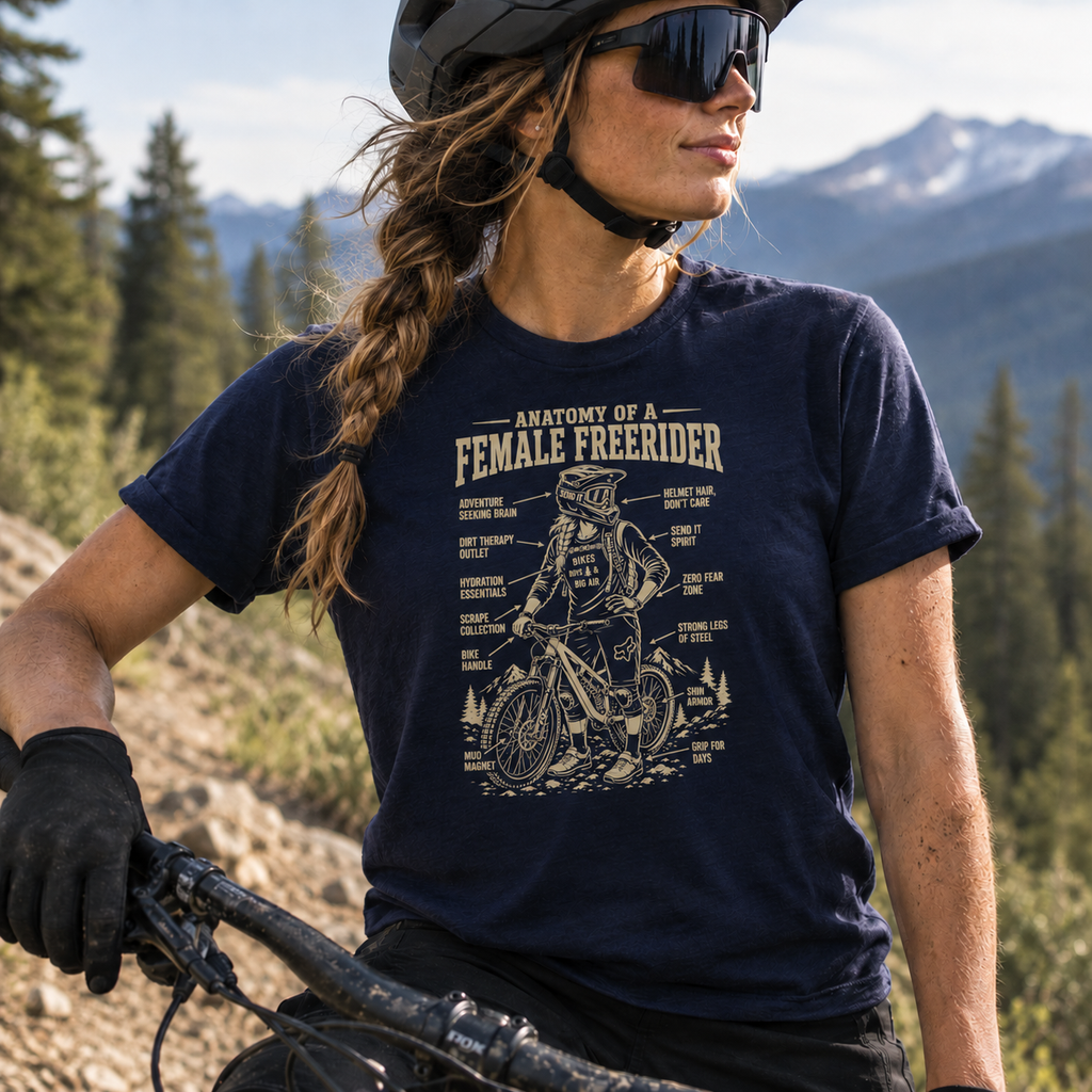 Female Mountain Bike Freerider Tee