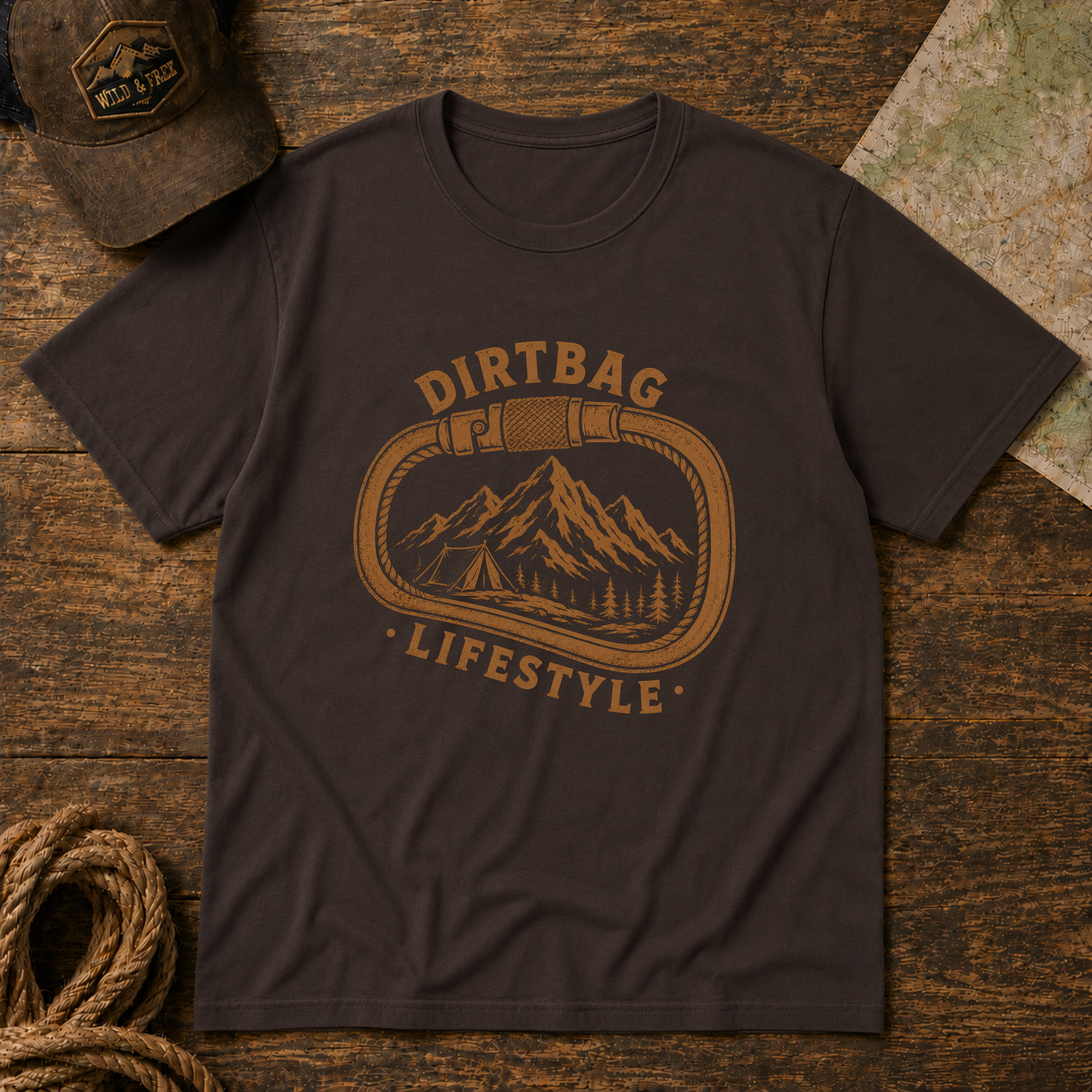 Dirtbag Lifestyle Brown T-Shirt