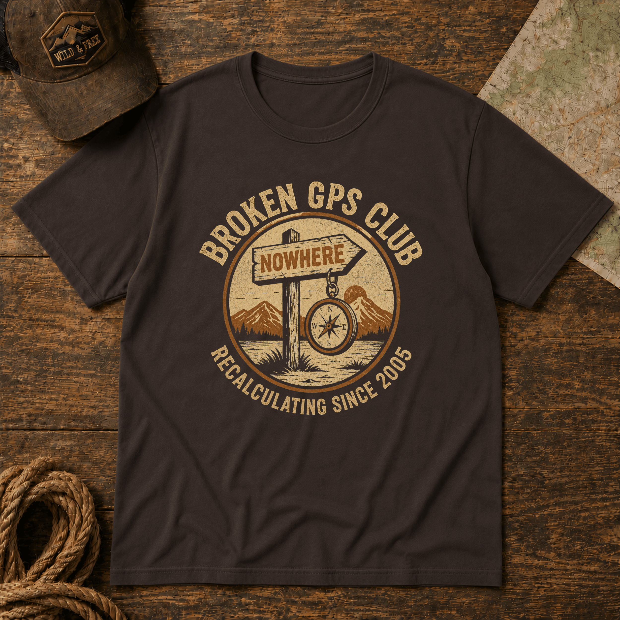 Broken GPS Club T-Shirt
