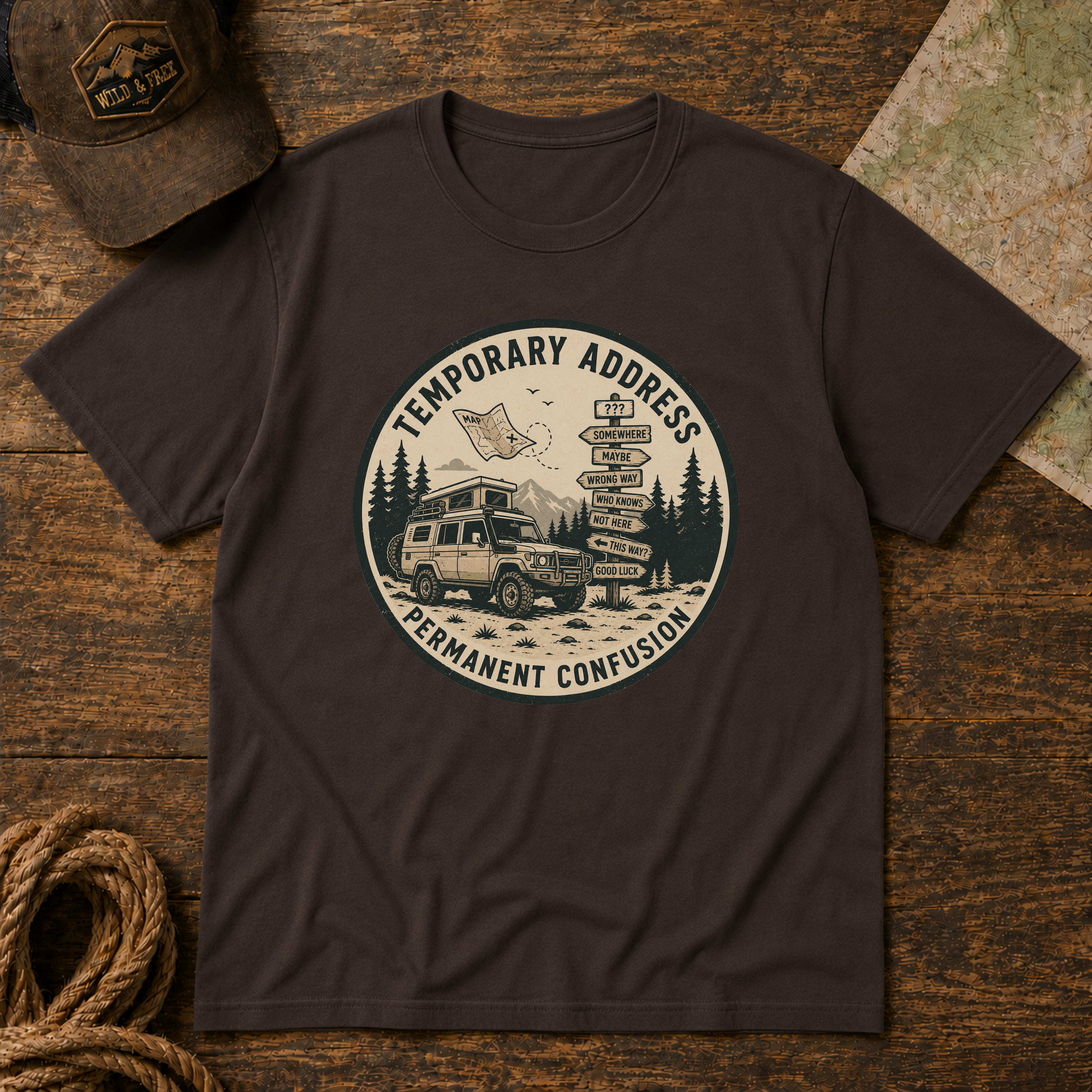 Temporary address Permanent confusion T-Shirt