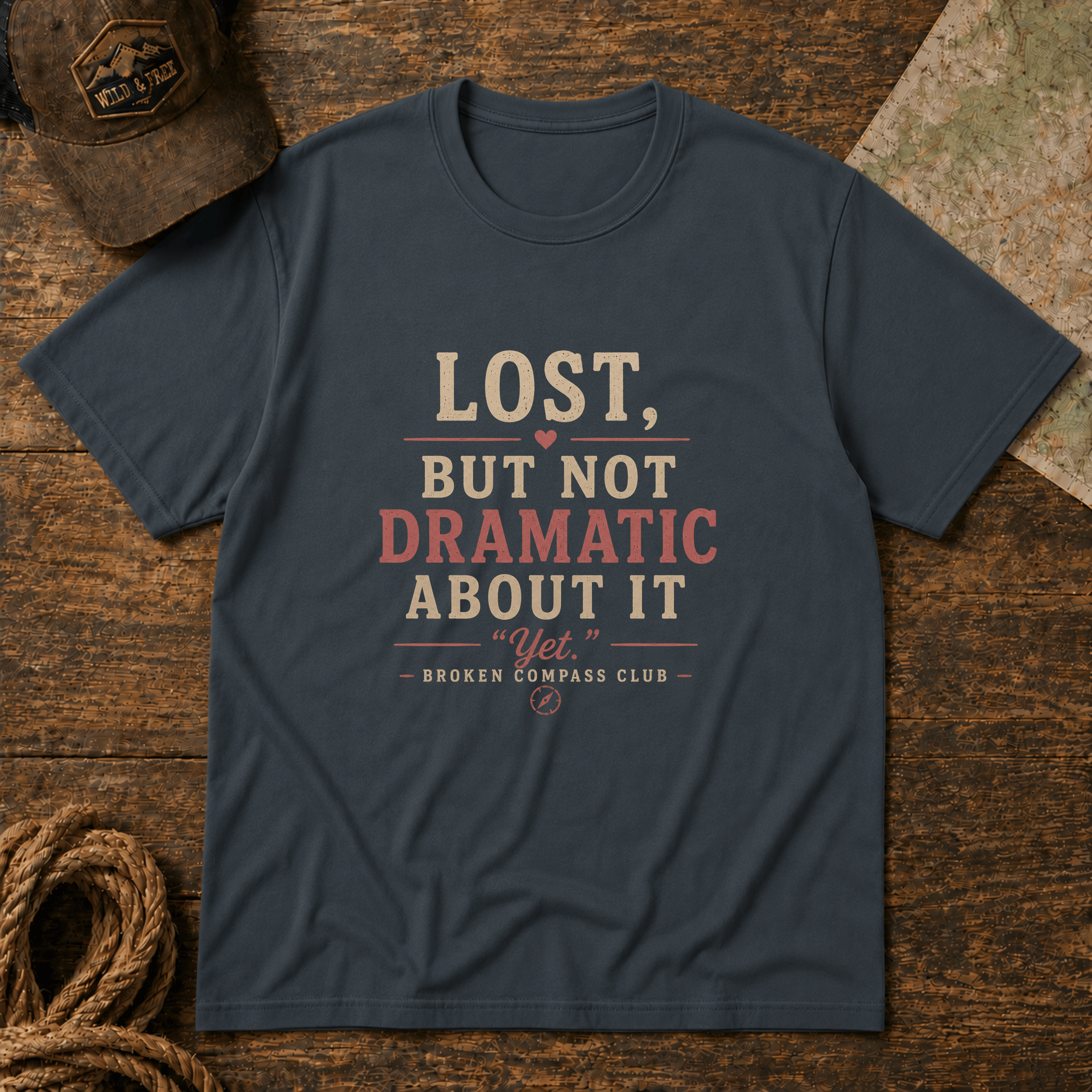 Lost, but not dramatic about it, yet Adventure T-Shirt