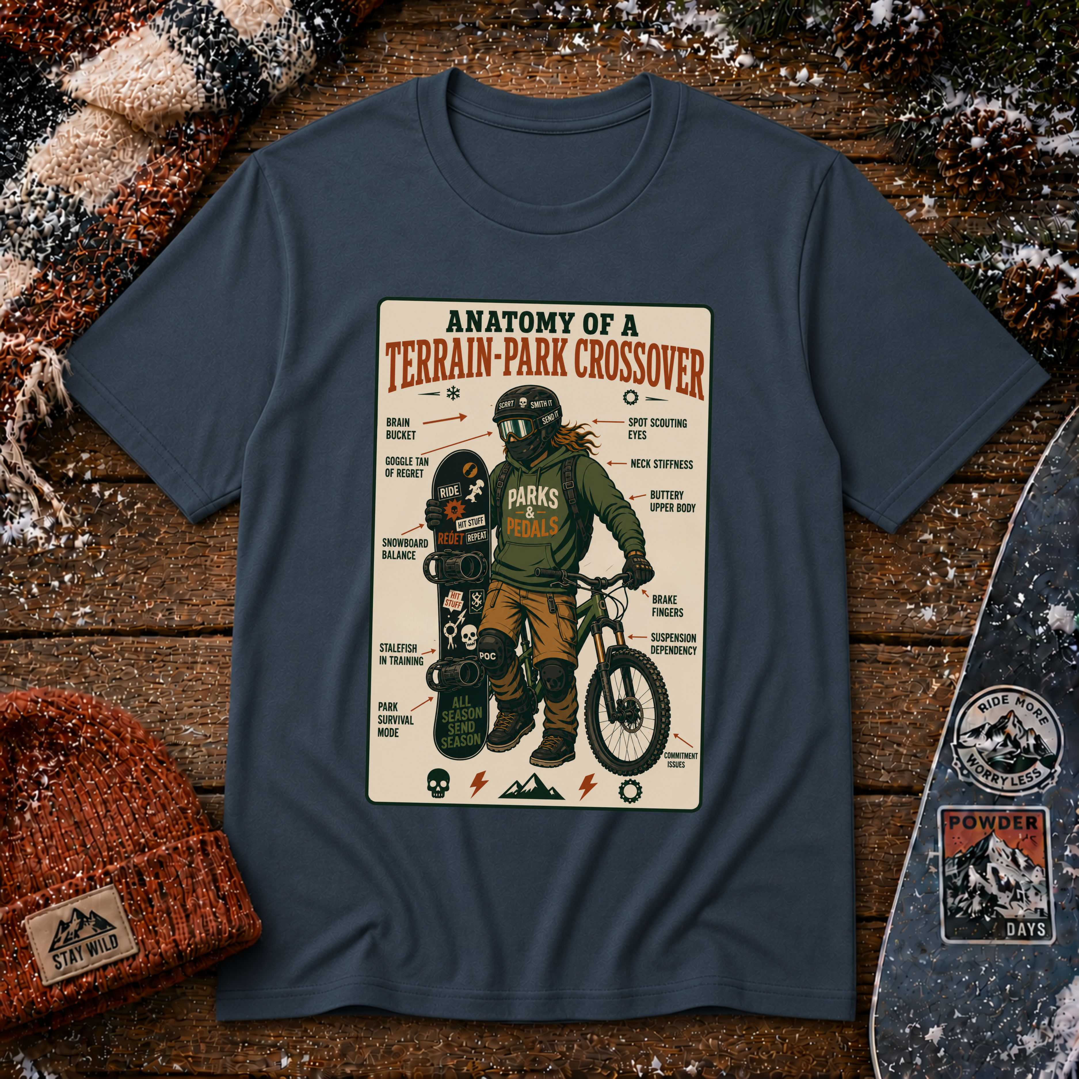 Anatomy of a Terrain Park Crossover 2 T-Shirt